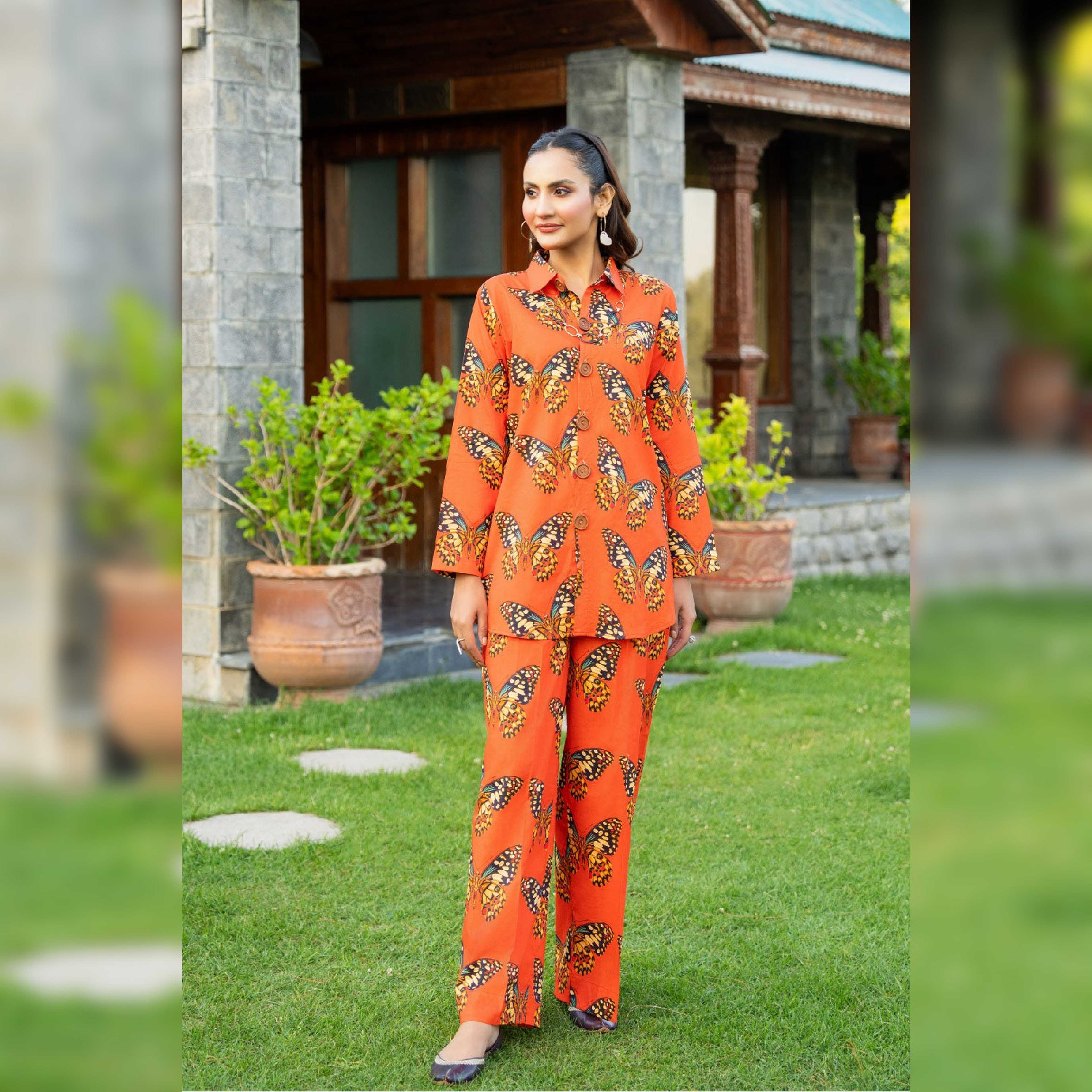 Ittehad 2PC Unstitched | Printed Lawn Shirt + Trouser