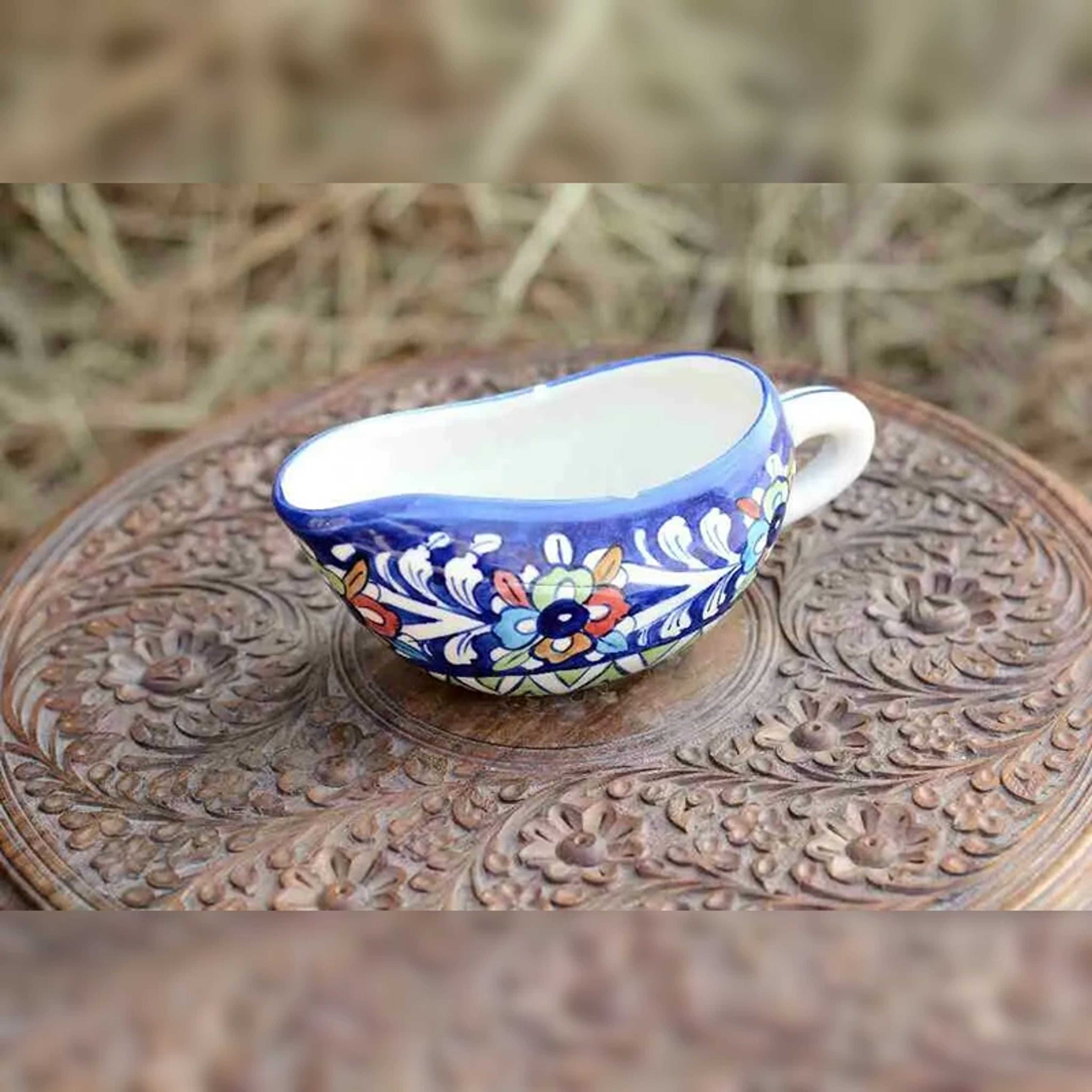 Handcrafted Blu Pottery Raita Bowl – Unique & Elegant - Product Main Image