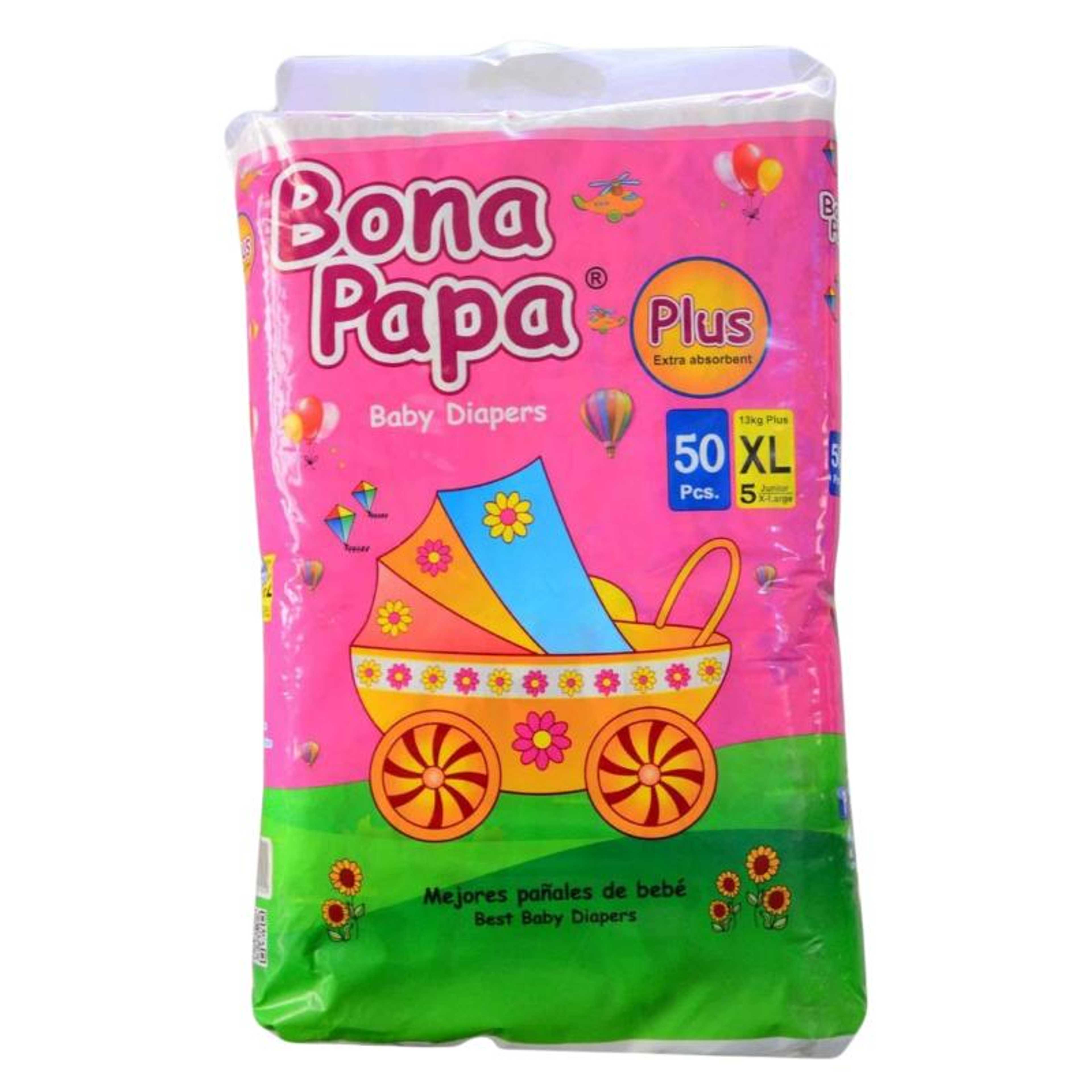 Bona Papa Plus Baby Diapers Xl Size 5 - 50Pcs