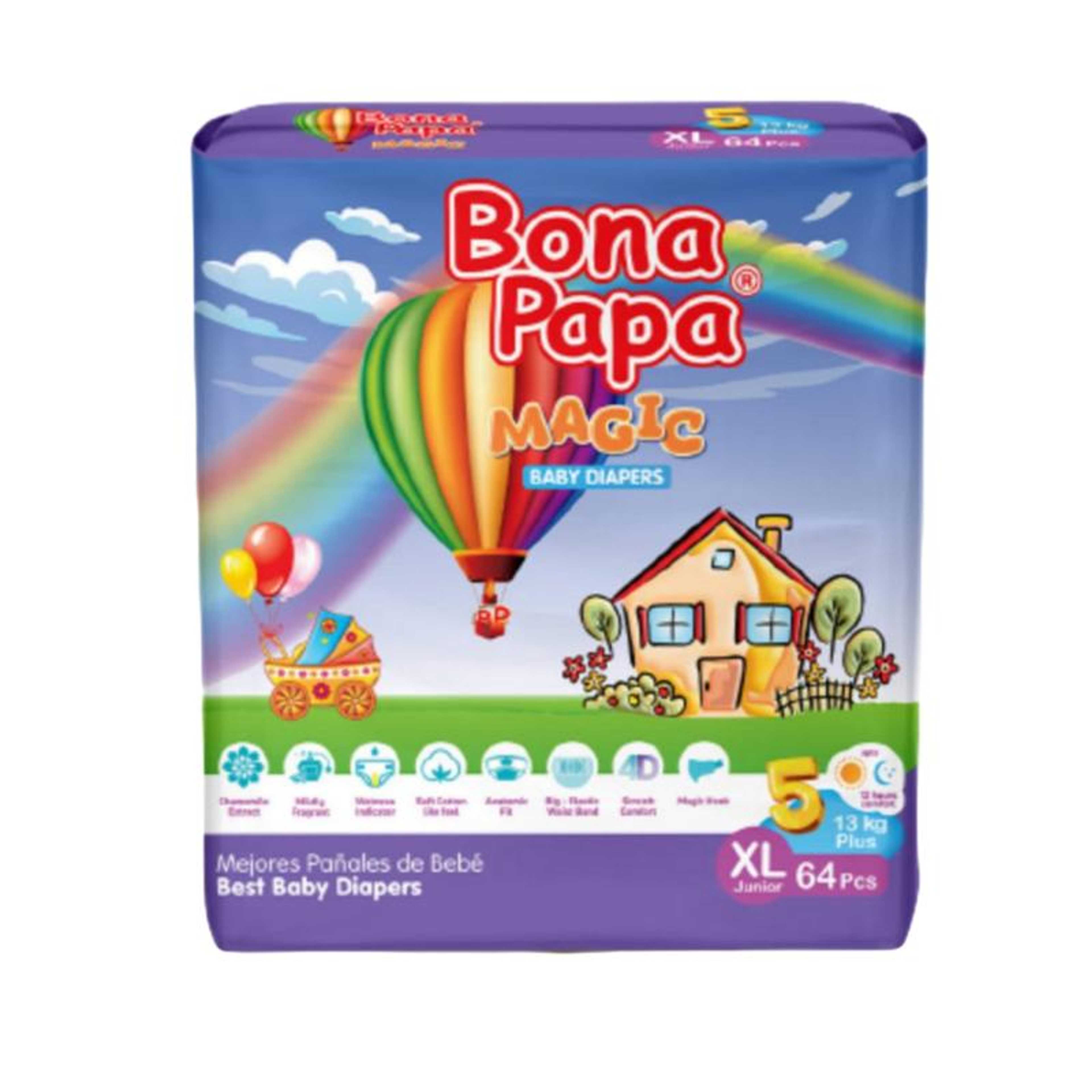 Bona Papa Magic Baby Diaper XL Size - 64pcs