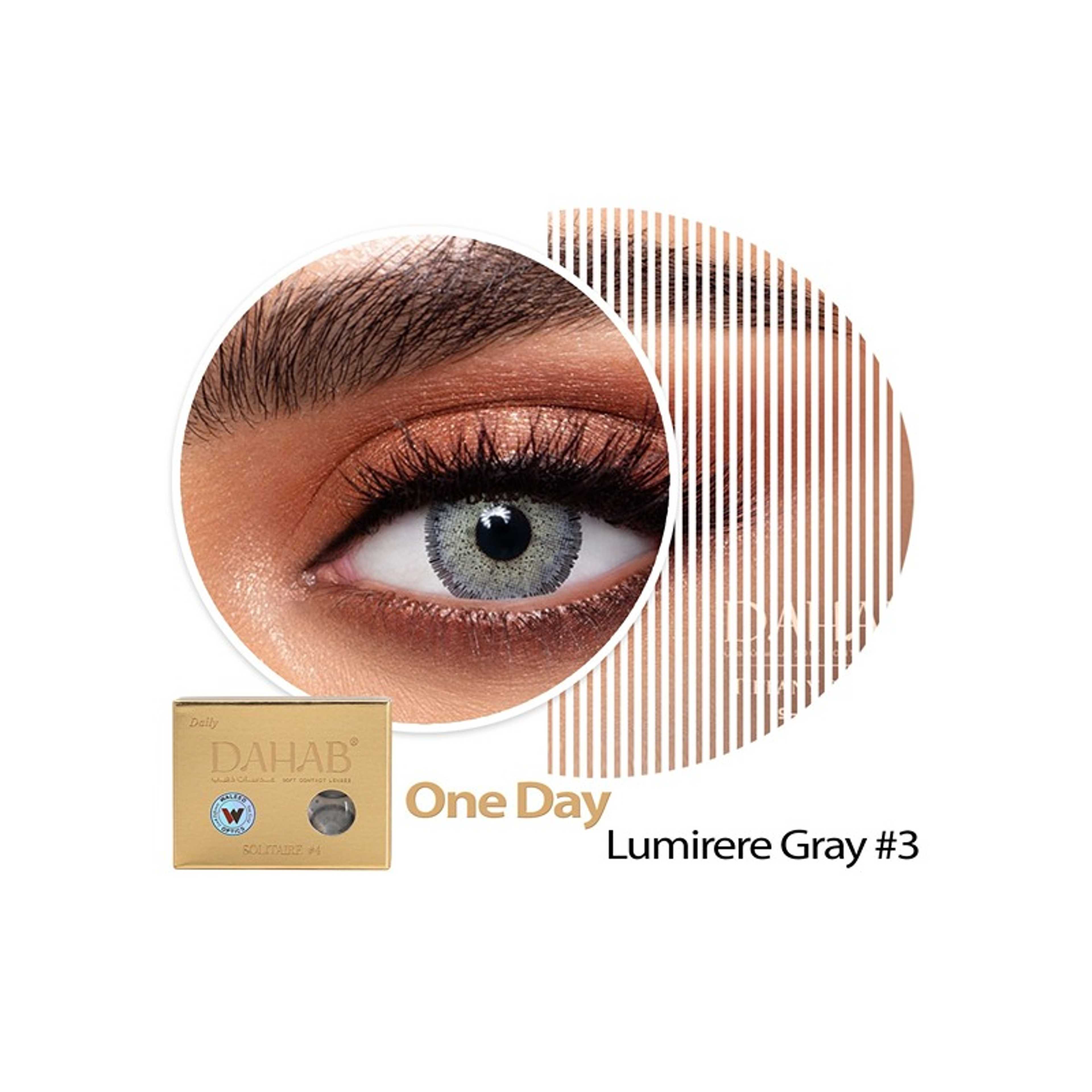 Dahab-Dahab Daily Lenses Lumirere Gray No3 - Product Main Image