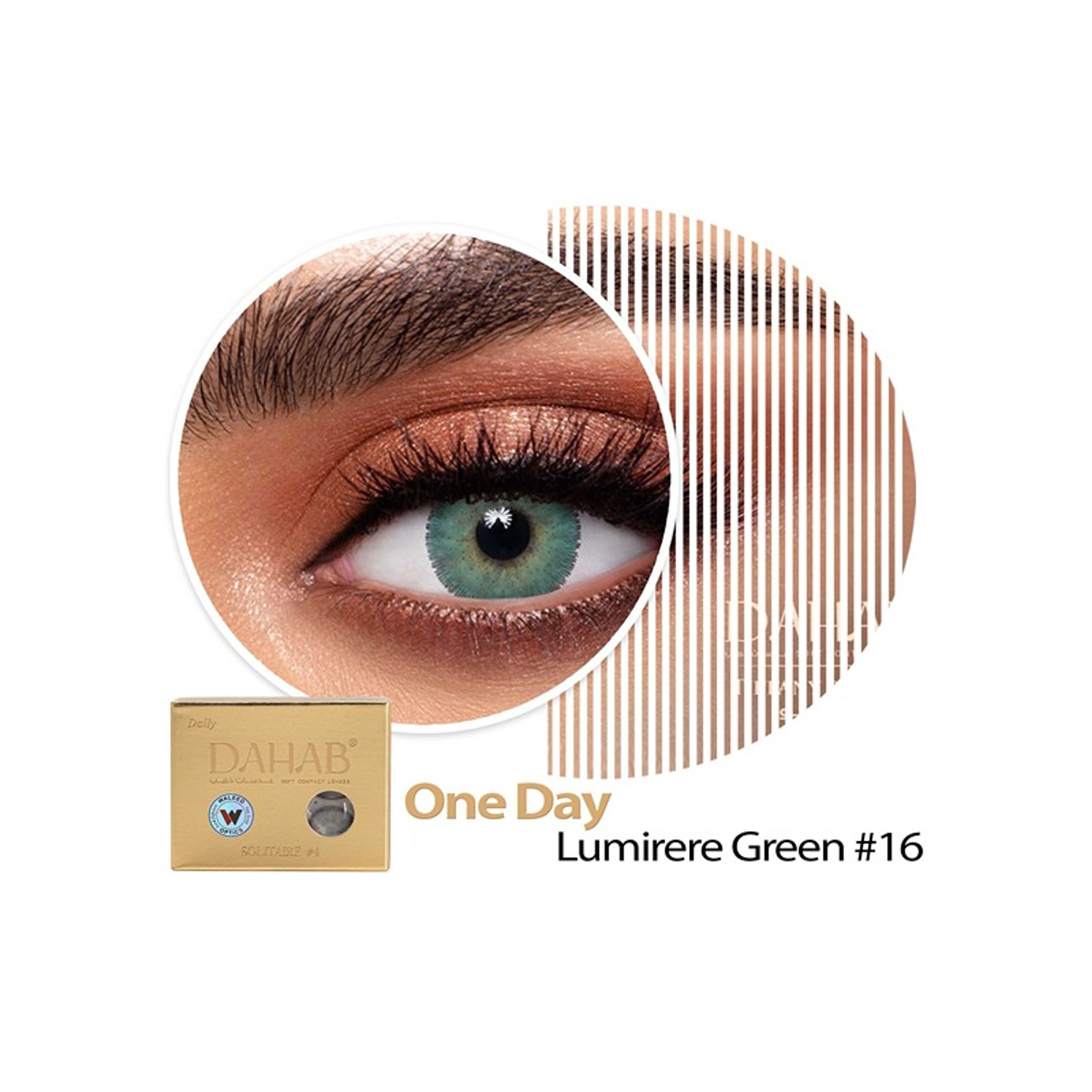 Dahab-Dahab Daily Lenses Lumiere Green No16 - Product Main Image