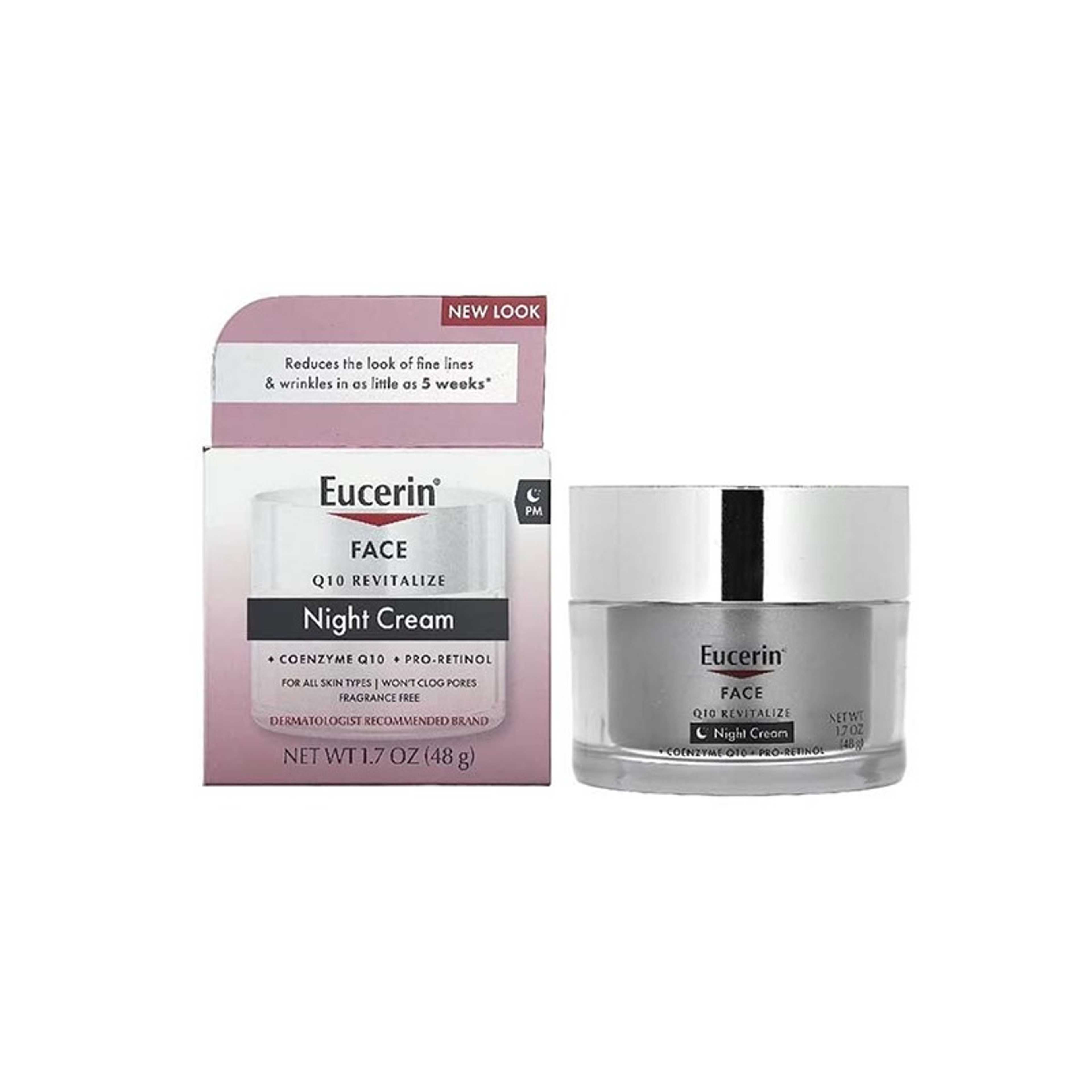 Eucerin-Q10 Anti-Wrinkle + Pro-Retinol Night Cream Clear 1.7ounce - Product Main Image