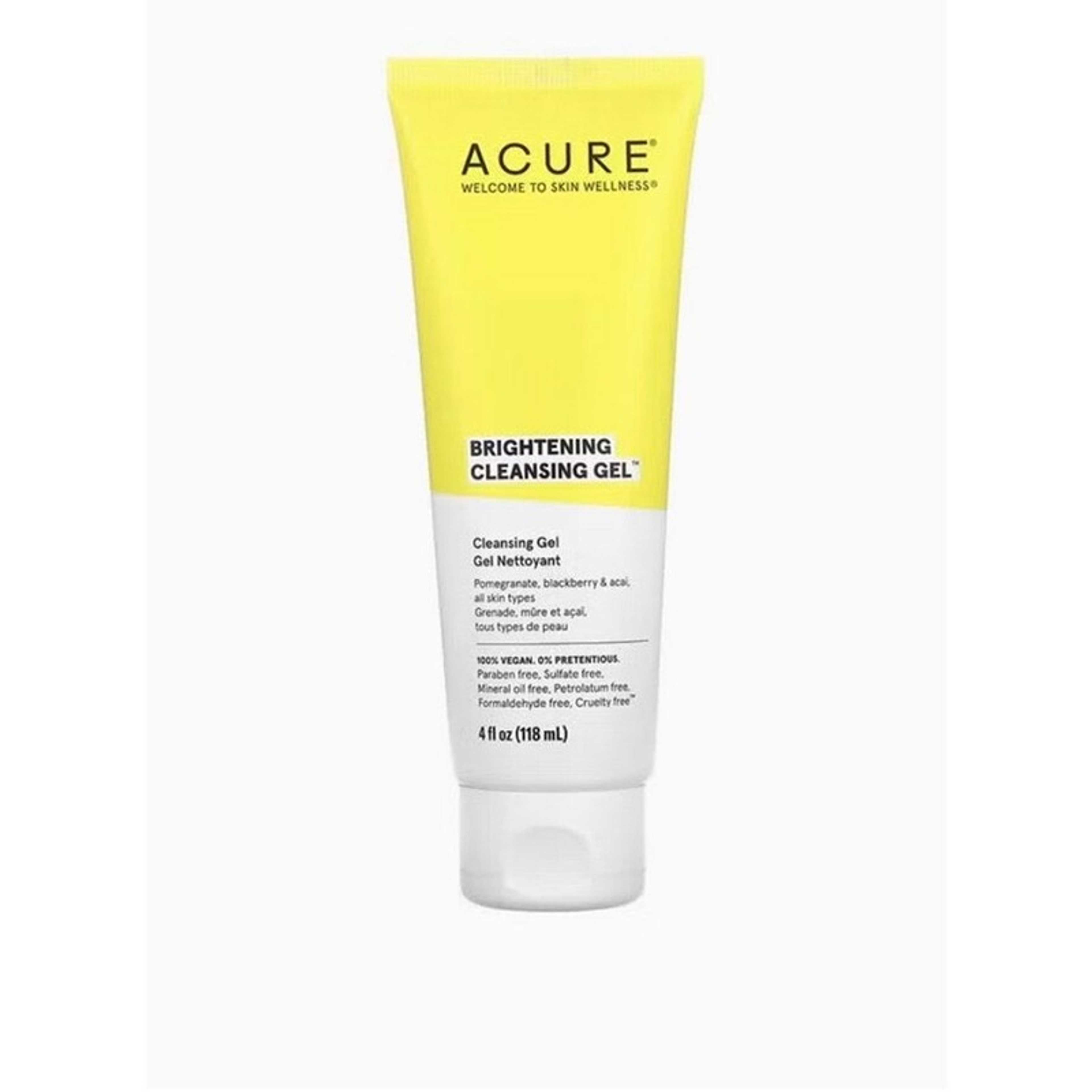 Acure-Brightening Cleansing Gel 4Fluid Ounce - Product Main Image