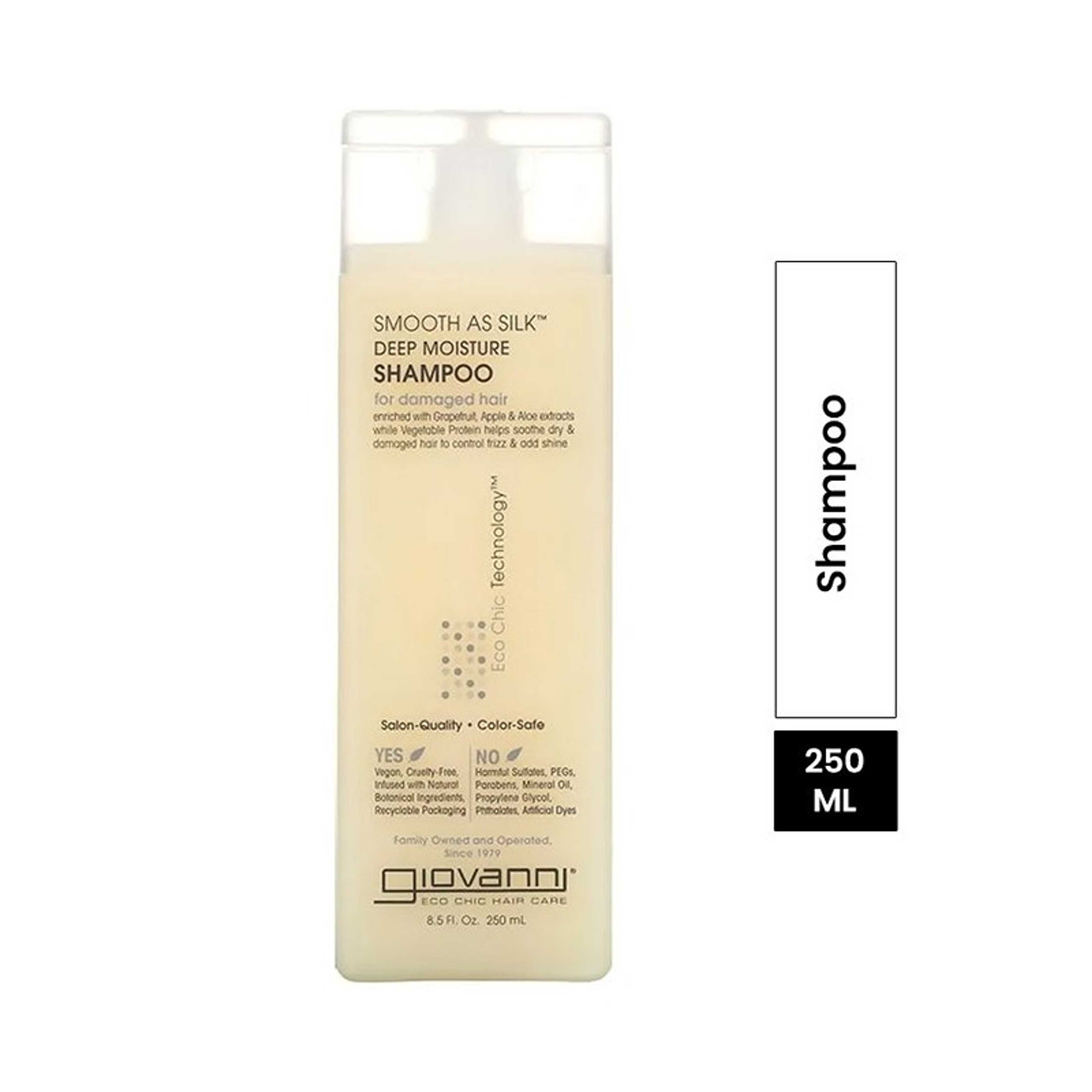 Giovanni-Smooth As Silk Deep Moisture Shampoo 250ml - Product Main Image