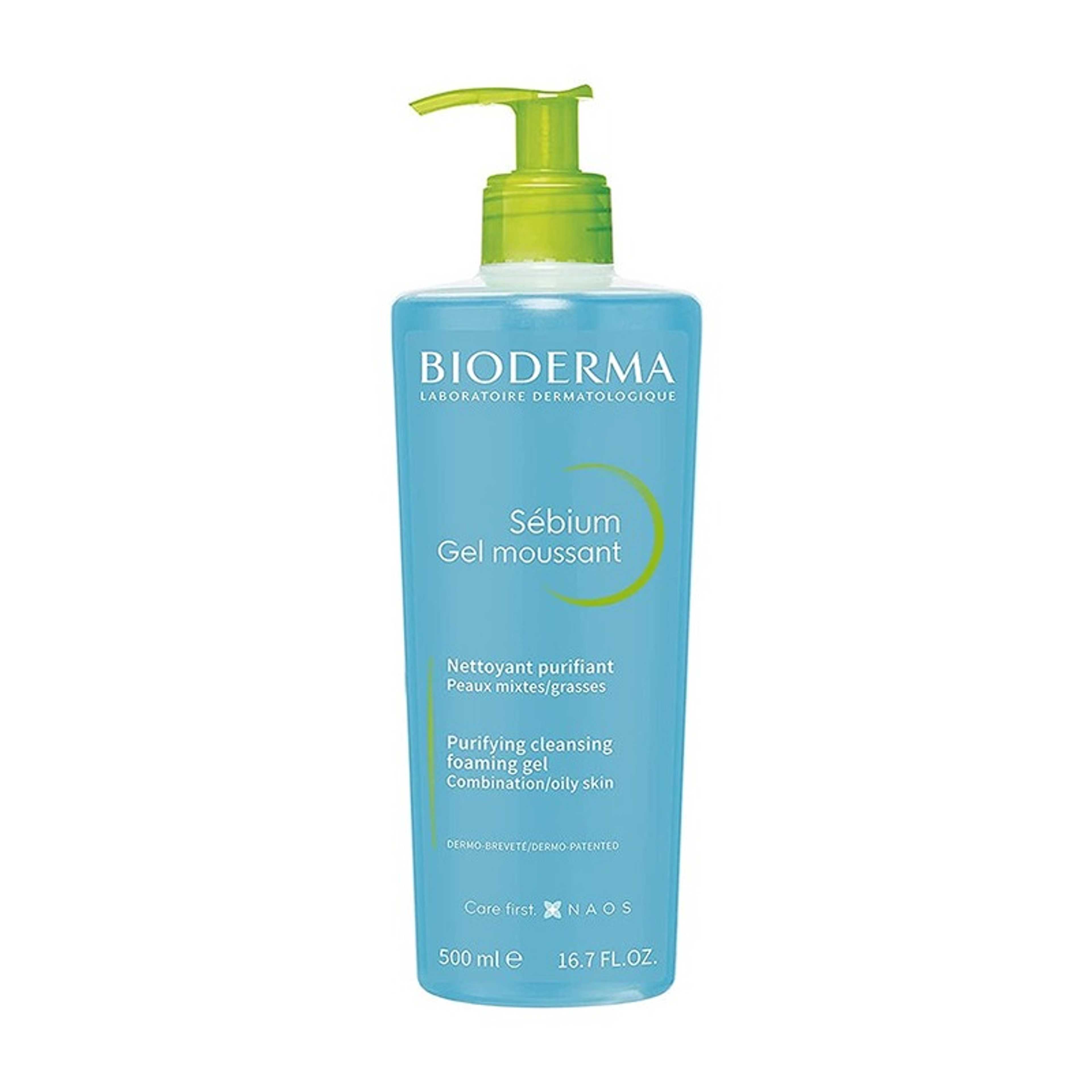 Bioderma-Sebium Gel Moussant Purifying Foaming Blue 500ml - Product Main Image