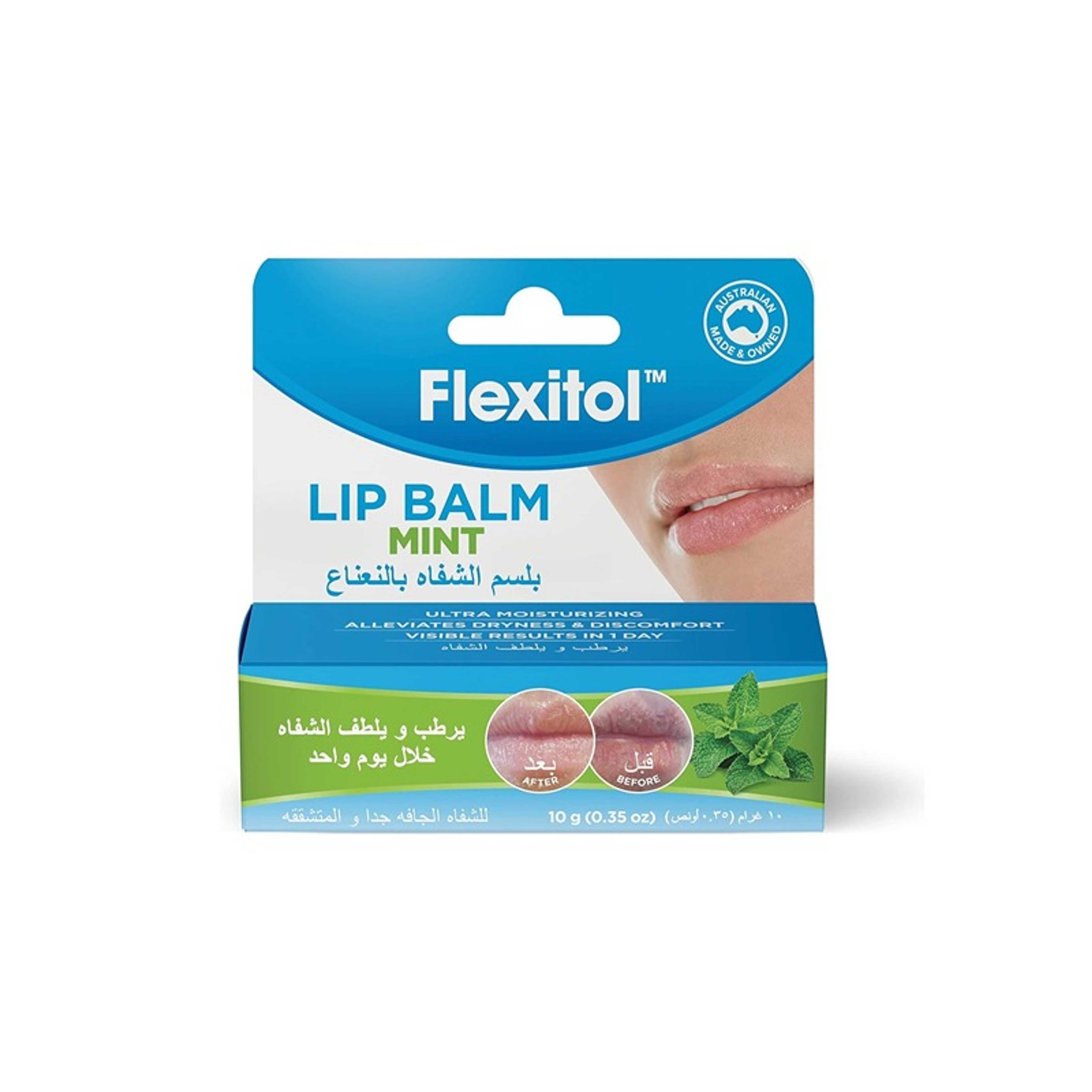 Flexitol-Flexitol Lip balm 10g- Mint - Product Main Image