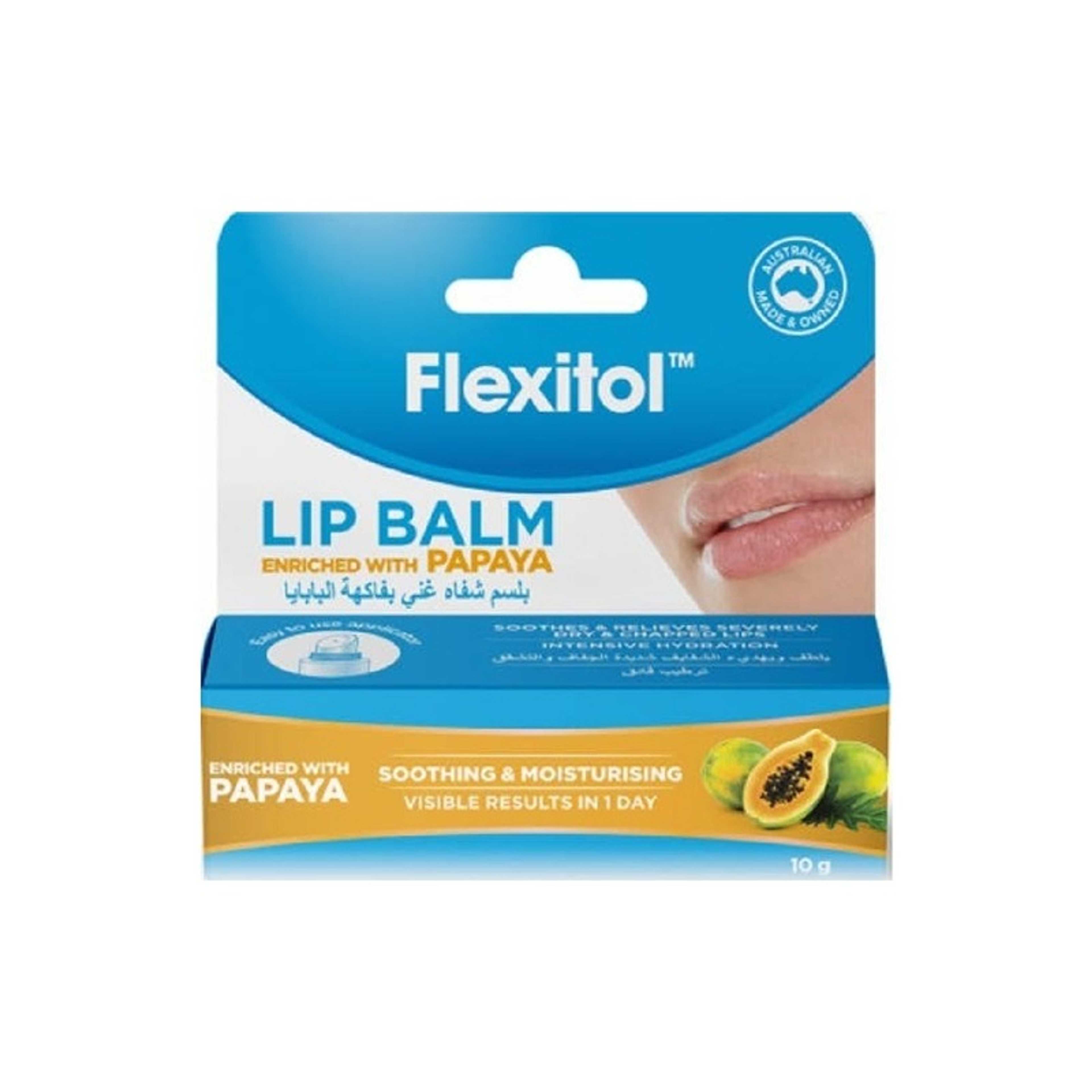 Flexitol-Flexitol Lip Balm with Papaya 10g - Product Main Image