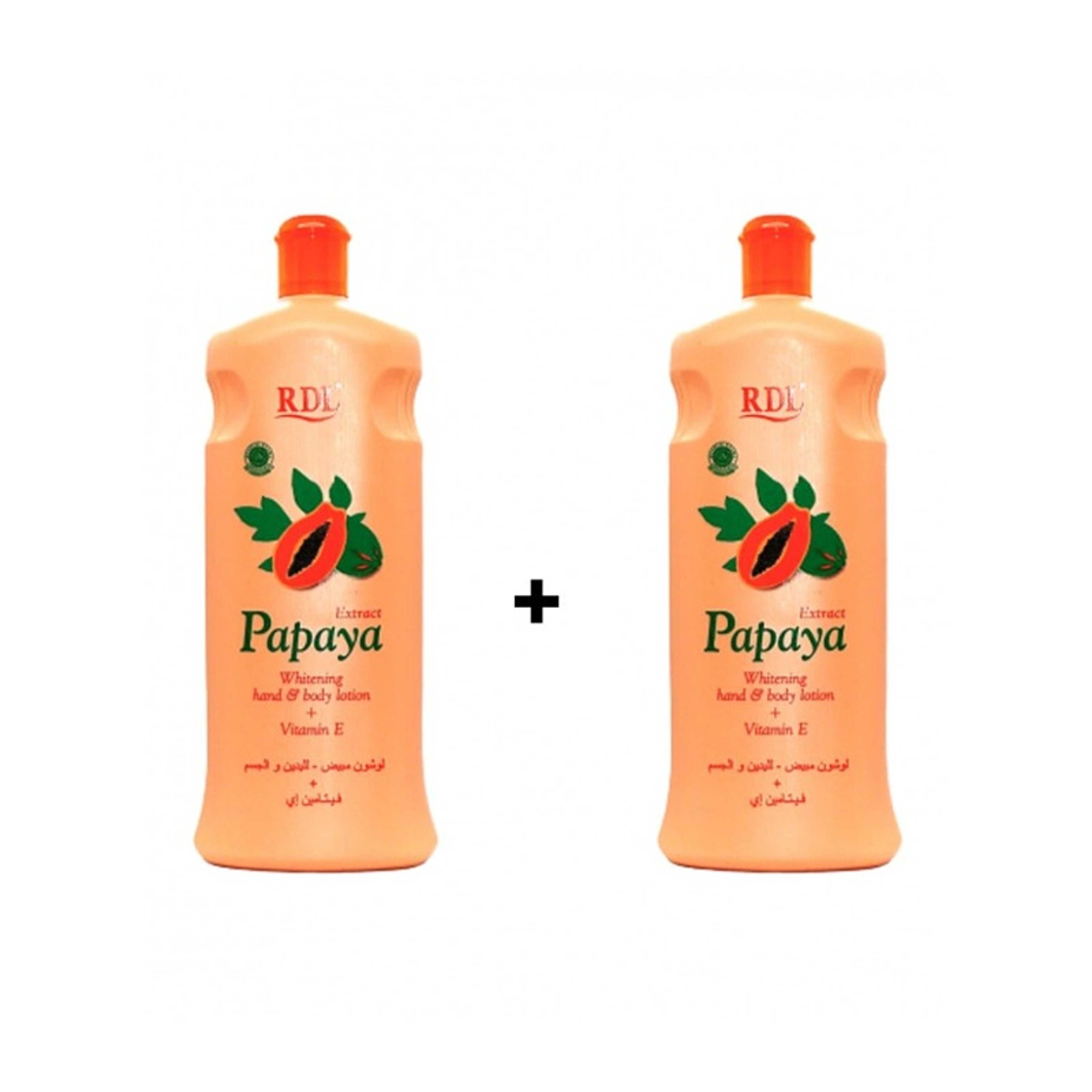 RDL-2-Piece Papaya Extract Whitening Hand And Body Lotion 420ml - Product Main Image