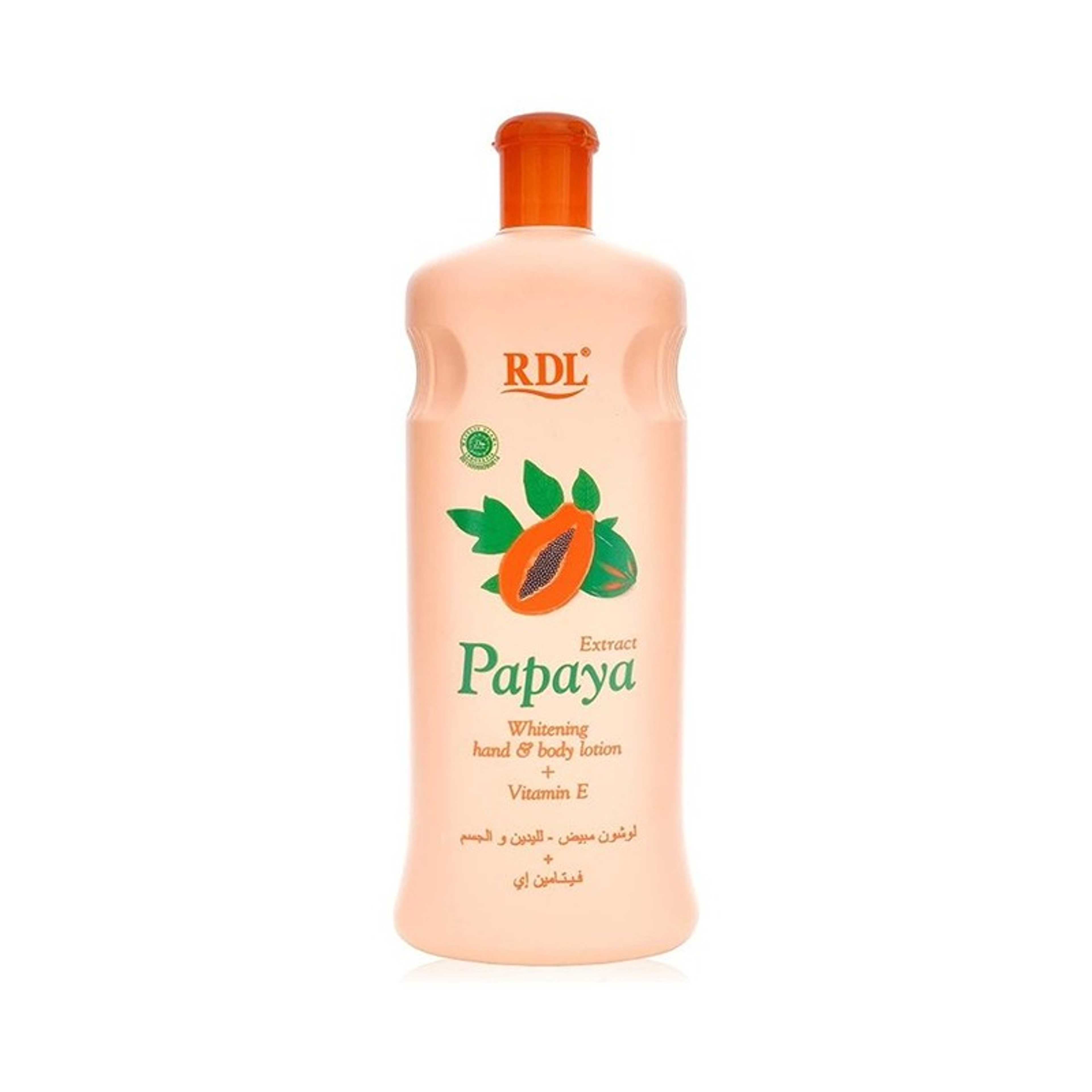 RDL-Papaya Extract Whitening Hand And Body Lotion 600ml - Product Main Image