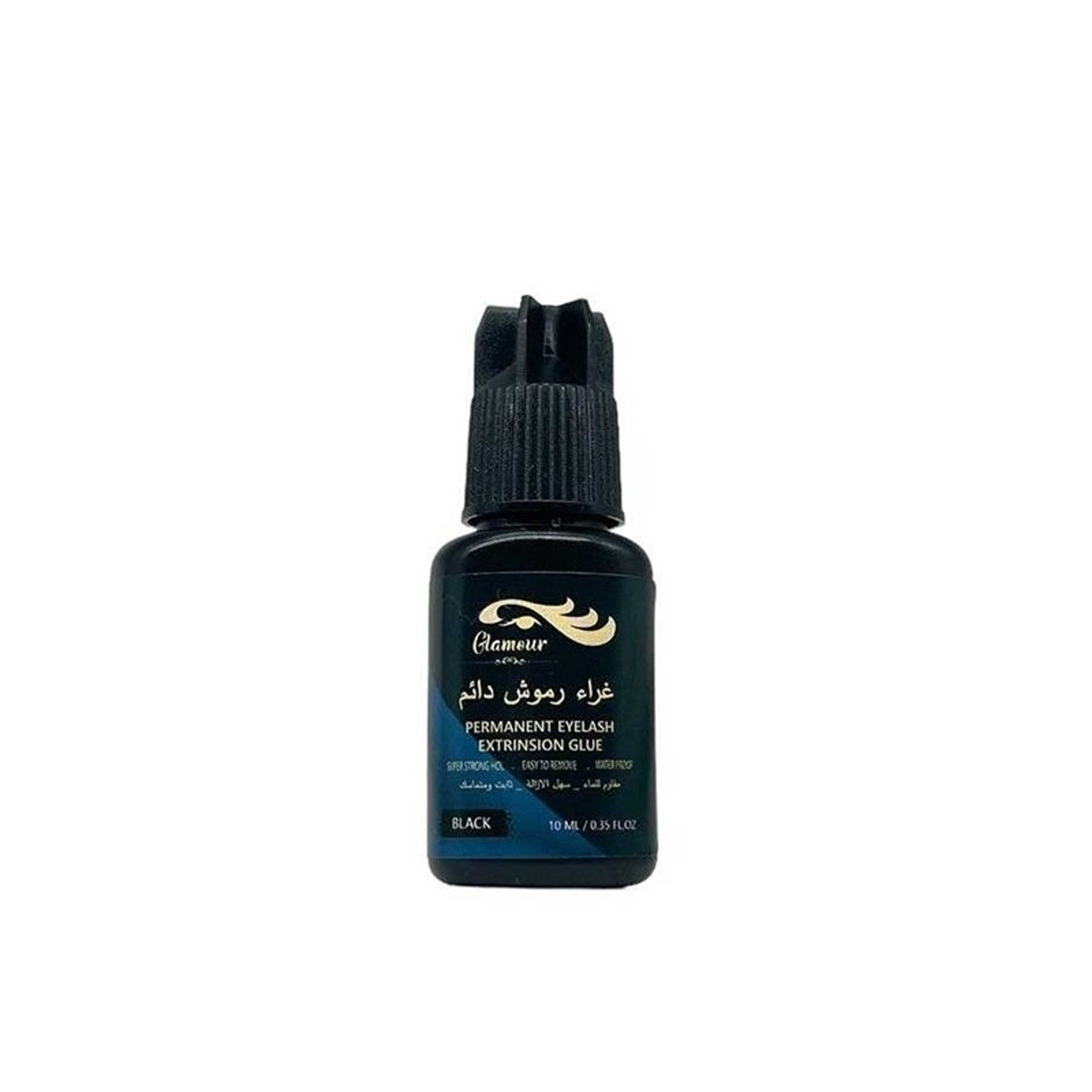 GLAMOUR-Waterproof Permanent Eyelash Glue Black 10ml - Product Main Image