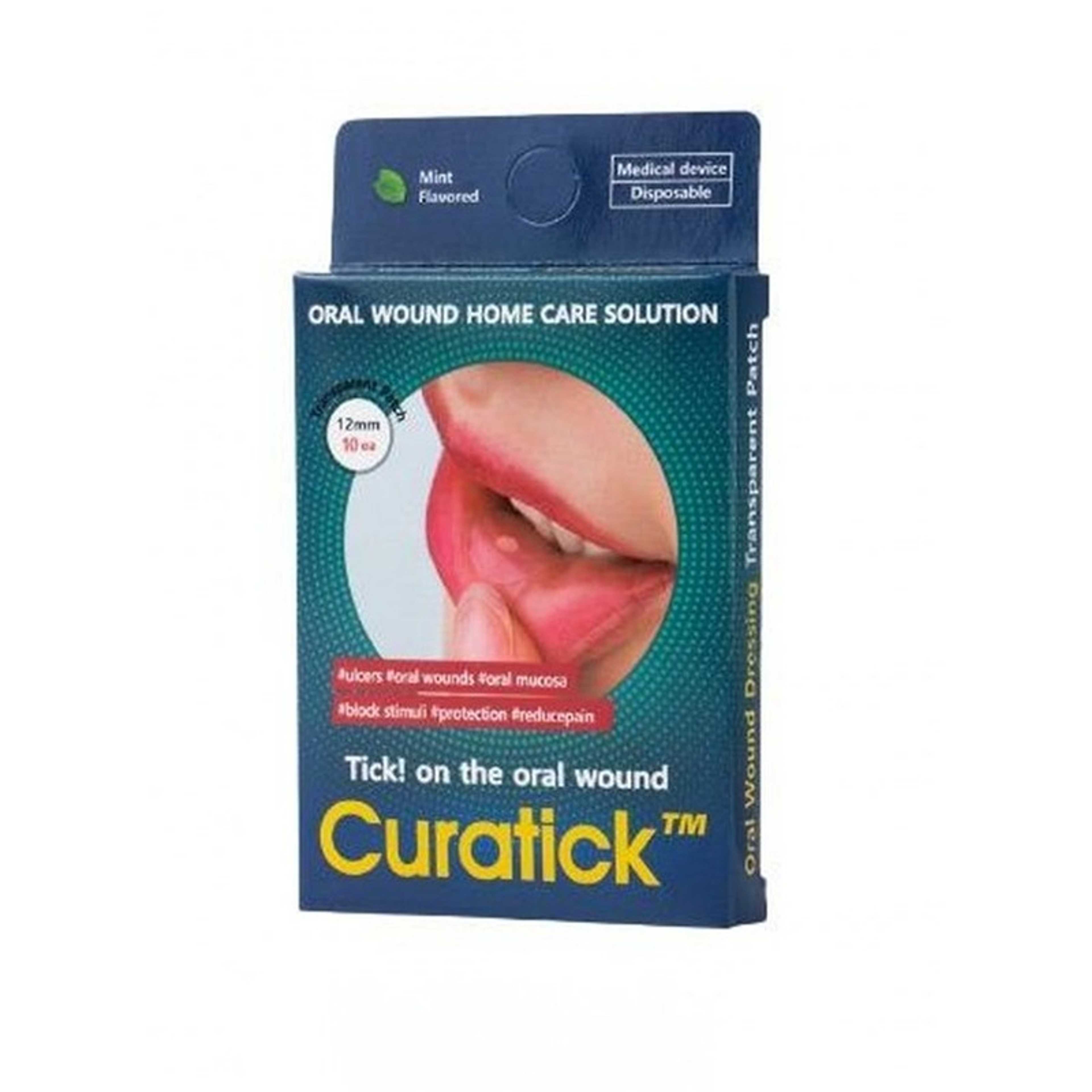 Curatick-Oral Wound Home Care Solution Tick On 12mm - Product Main Image