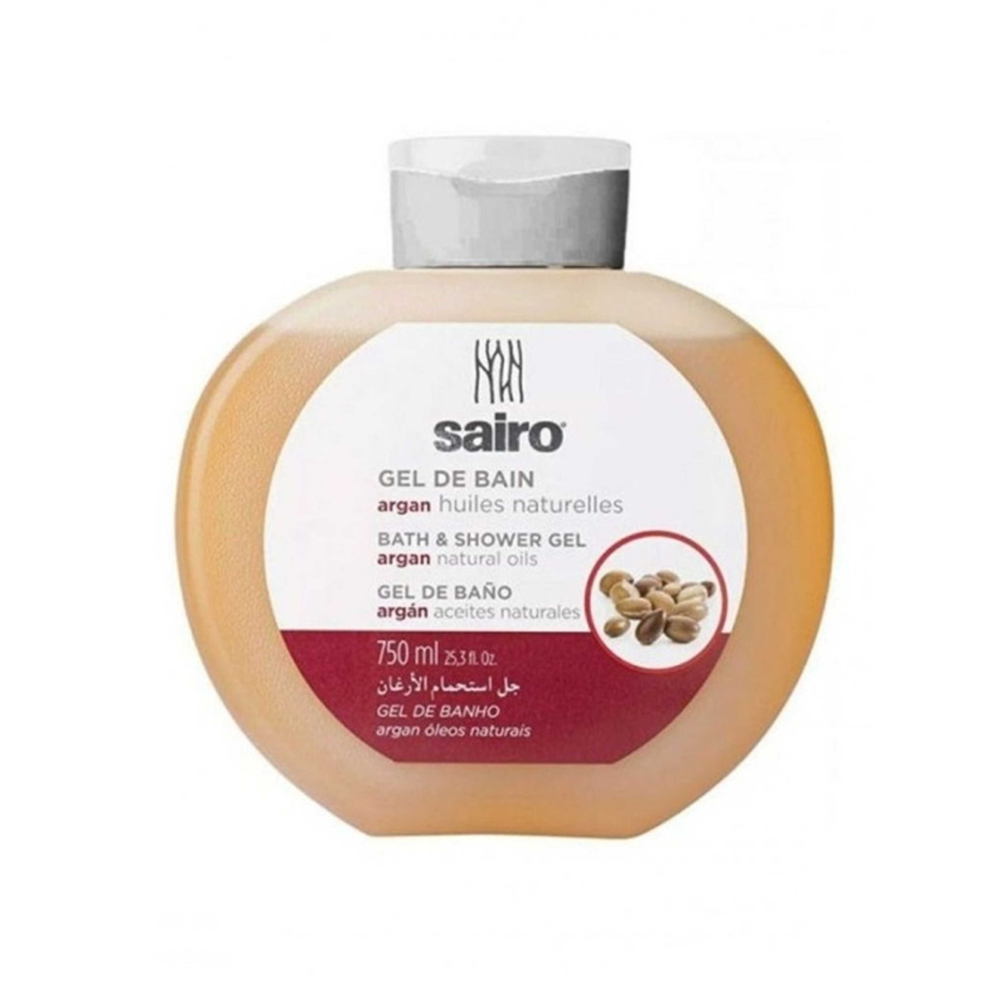 Sairo-Bath Shower Gel Argan Natural Oils 750 ml - Product Main Image