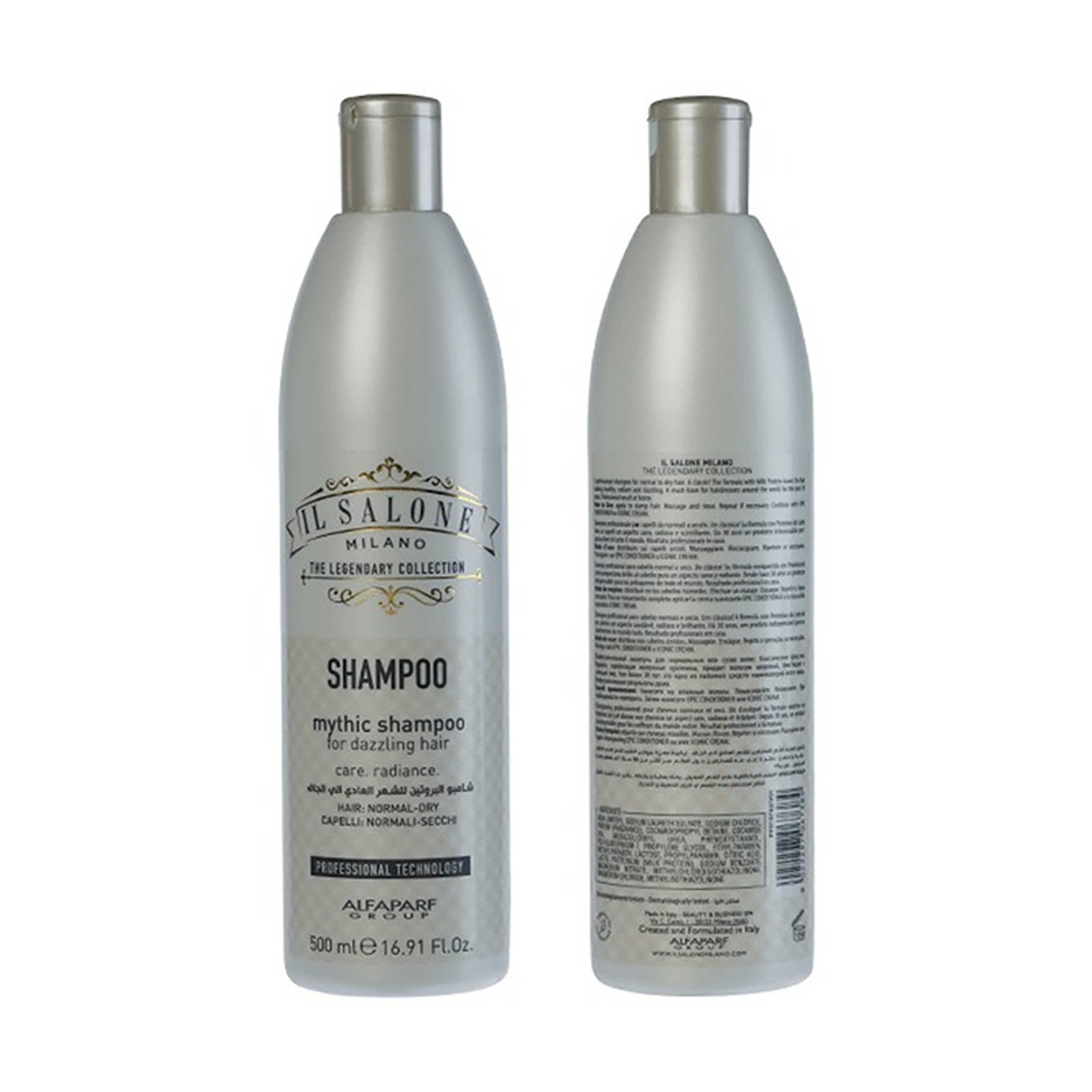 IL SALONE-Il Salon Milano Mythic Shampoo For Dazzling Hair Normal To Dry 500 ml - Product Main Image