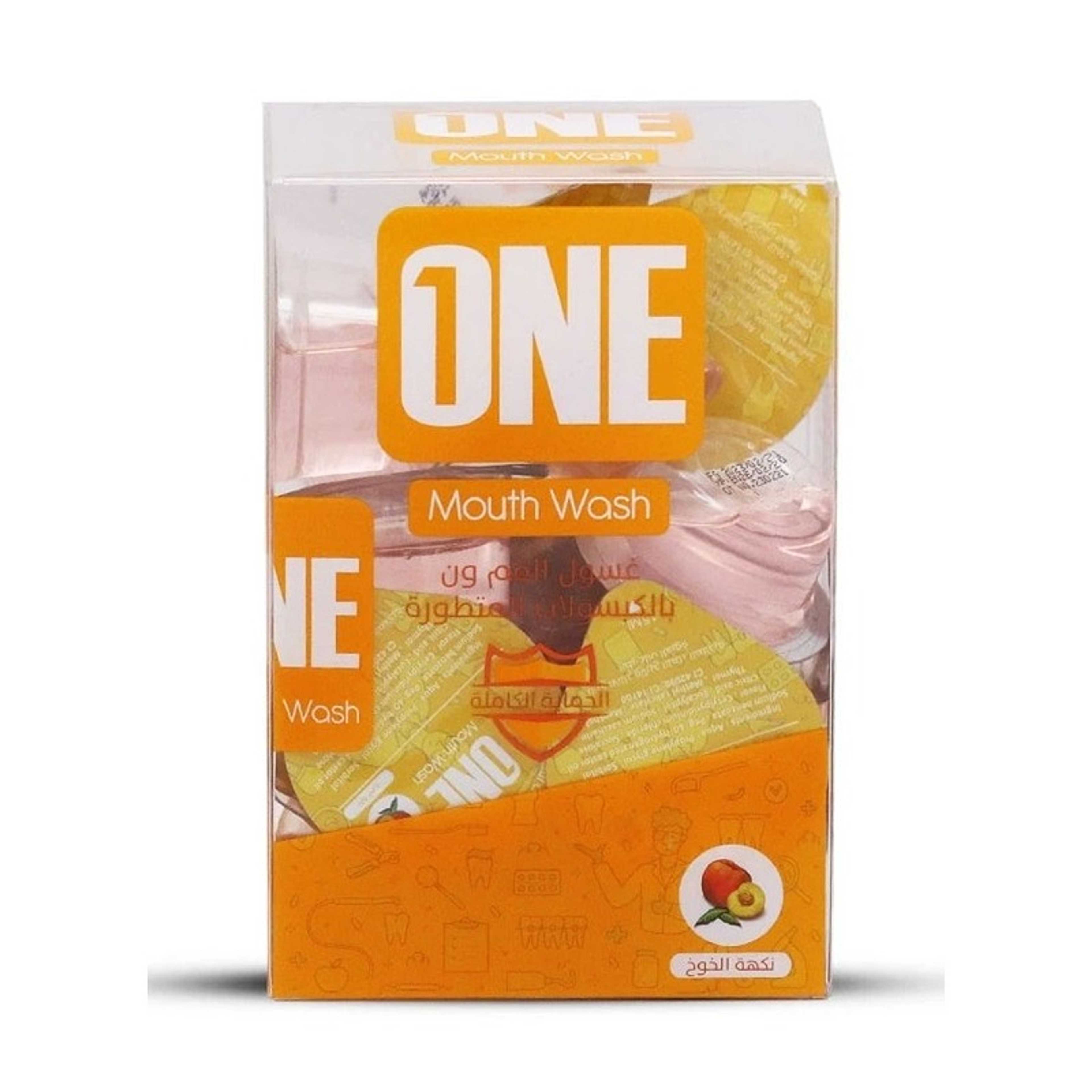 One-One Advanced Mouth wash Peaches Flavor Capsules - 20 * 15 ml - Product Main Image