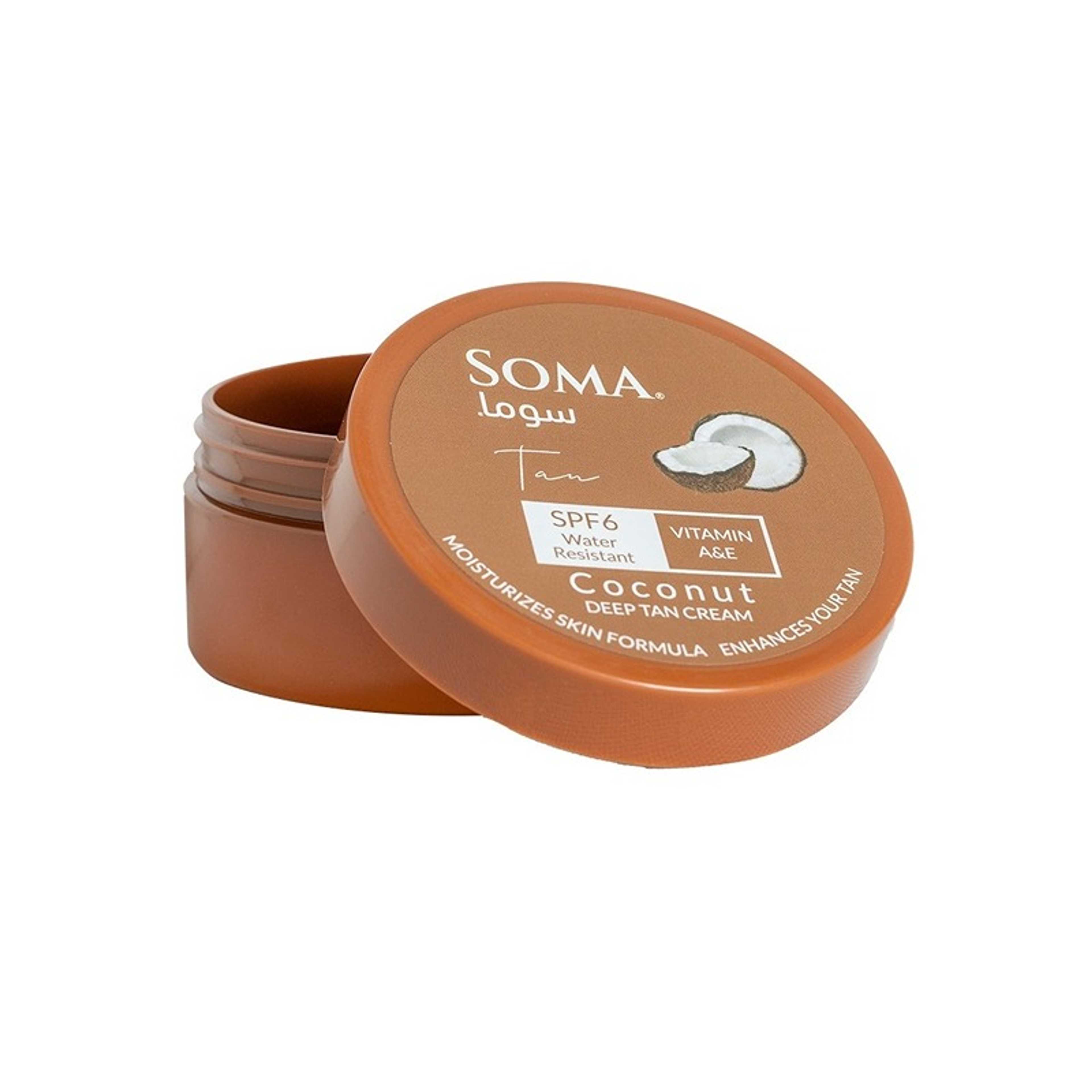 Soma-Soma Coconut Deep Tan Cream Moisturizes Skin Formula  150ml - Product Main Image