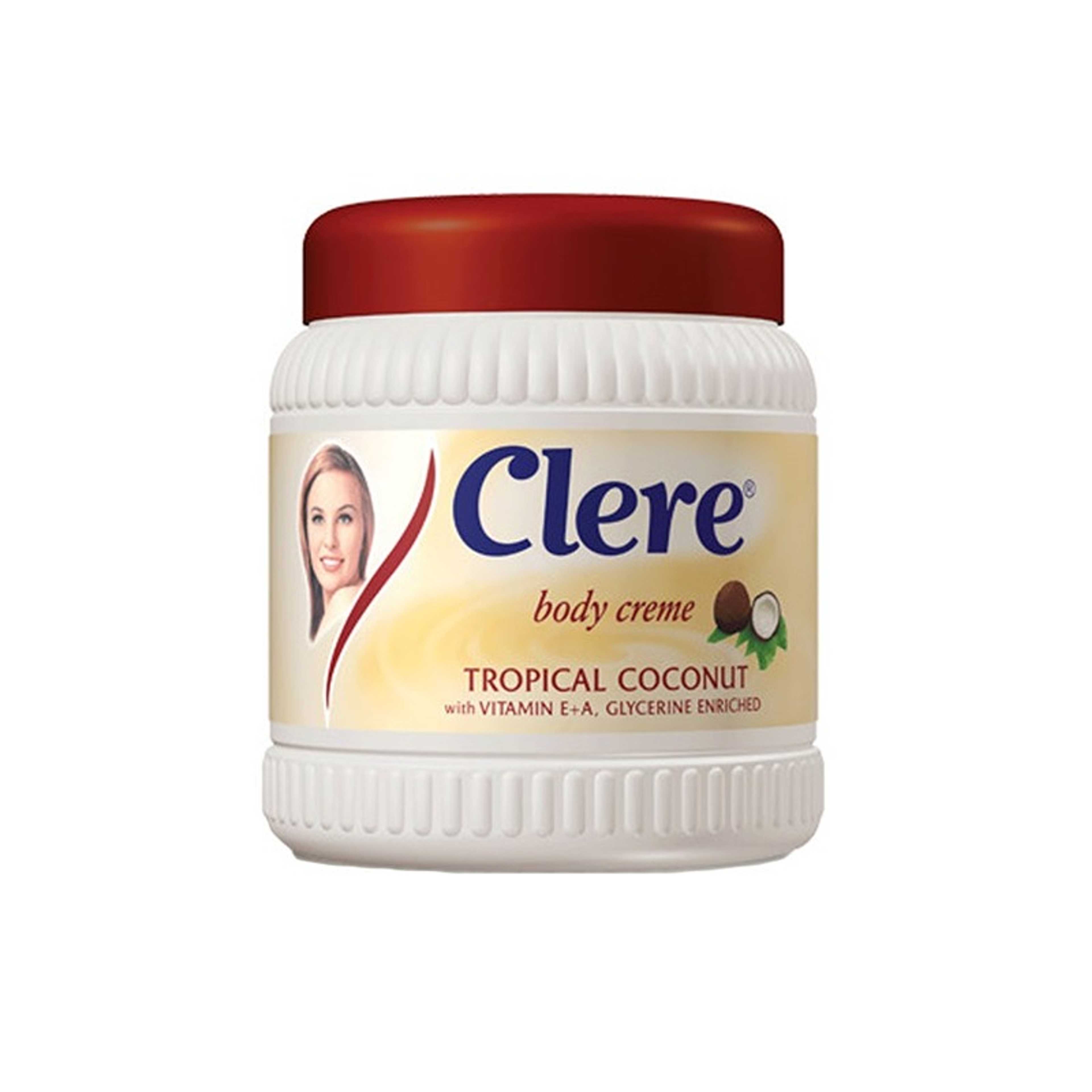 CLERE-Tropical Coconut Body Creme White 500ml - Product Main Image