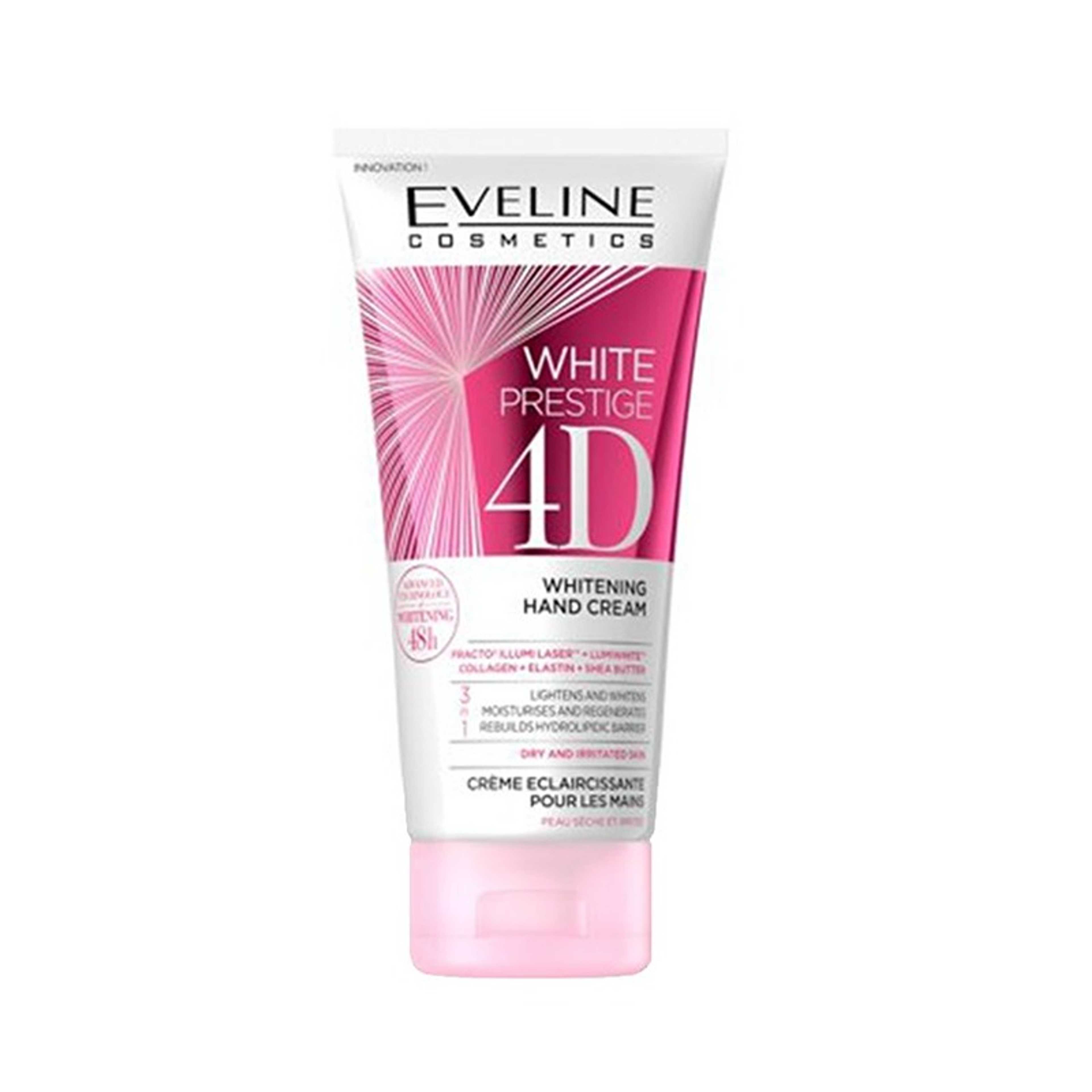 Eveline-3-In-1 White Prestige 4D Whitening Hand Cream 100ml - Product Main Image
