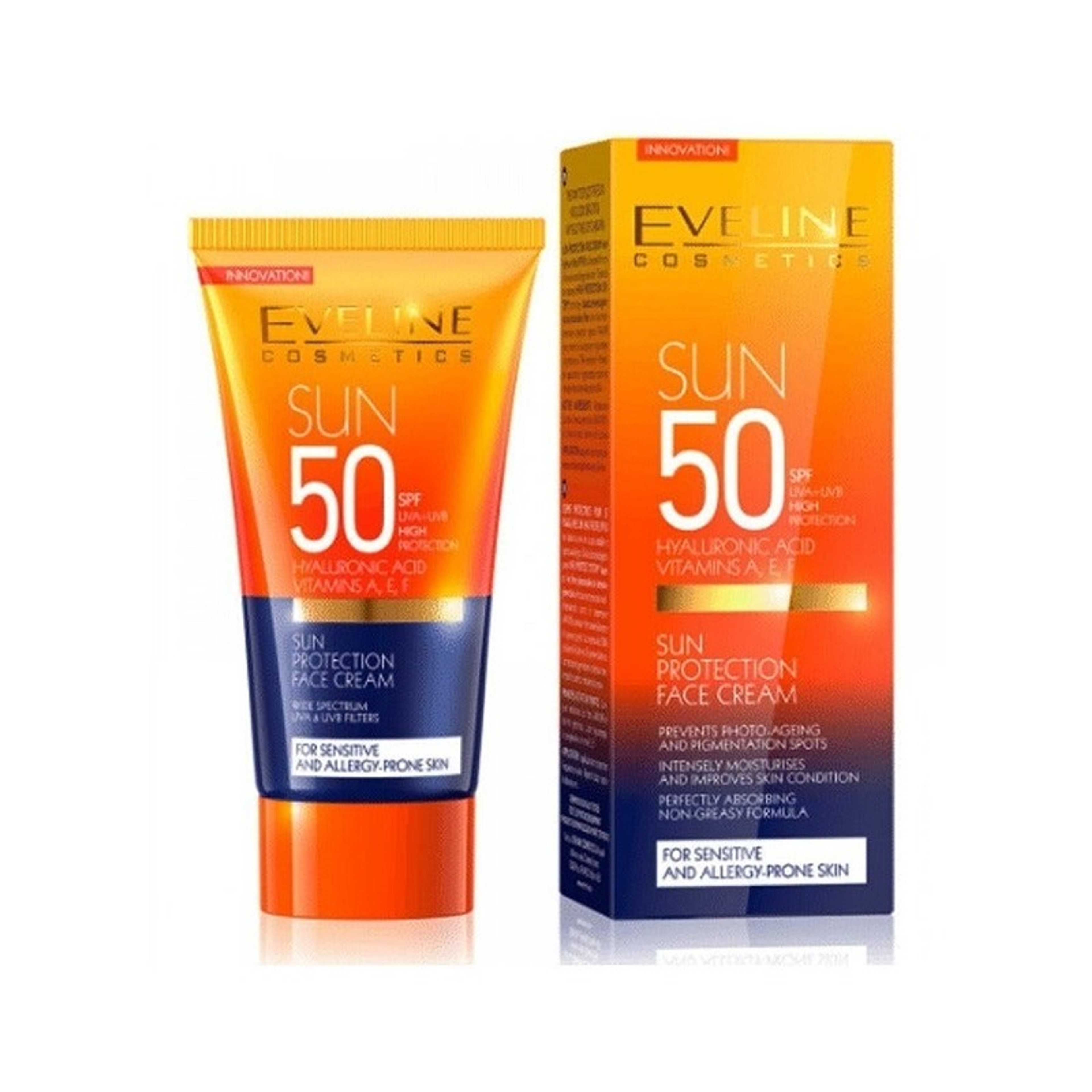 Evelin-Eveline SPF 50 Whitening Sun Protection Face Cream 50ml - Product Main Image