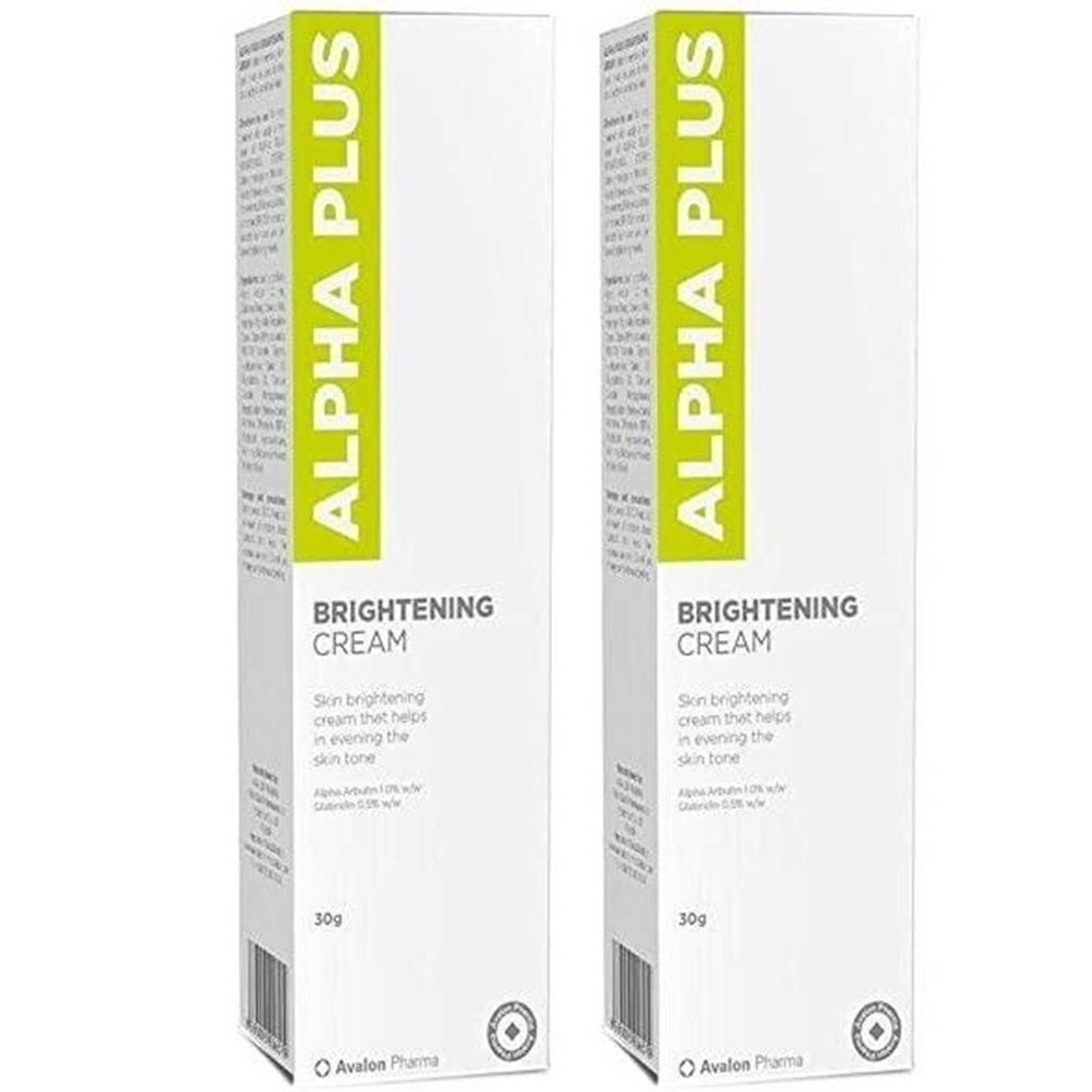 Avalon Pharma-2-Piece Alpha Plus Brightening Cream White 2x30grams - Product Main Image
