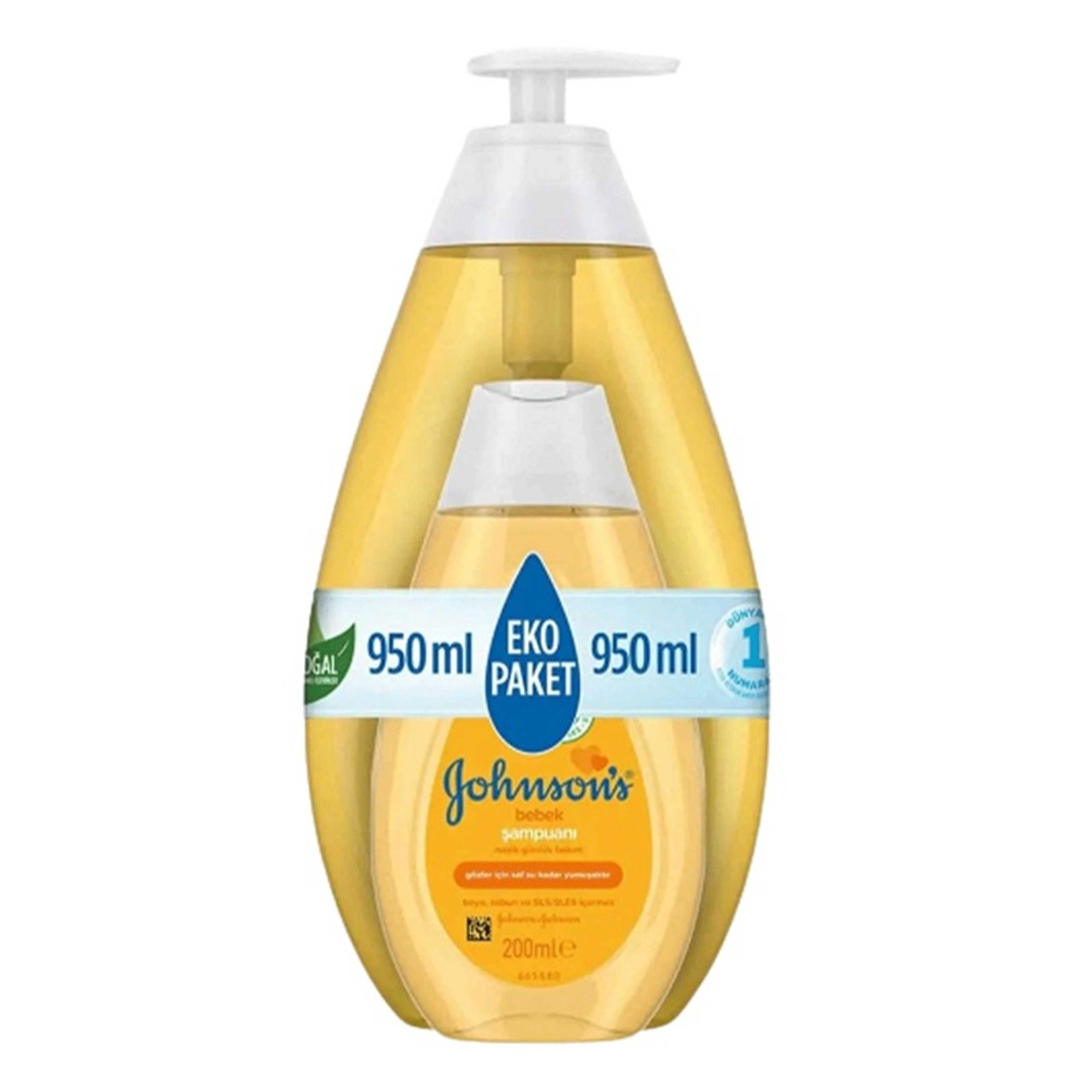 Johnson's-2-Piece Baby Shampoo 750ml + 200ml - Product Main Image