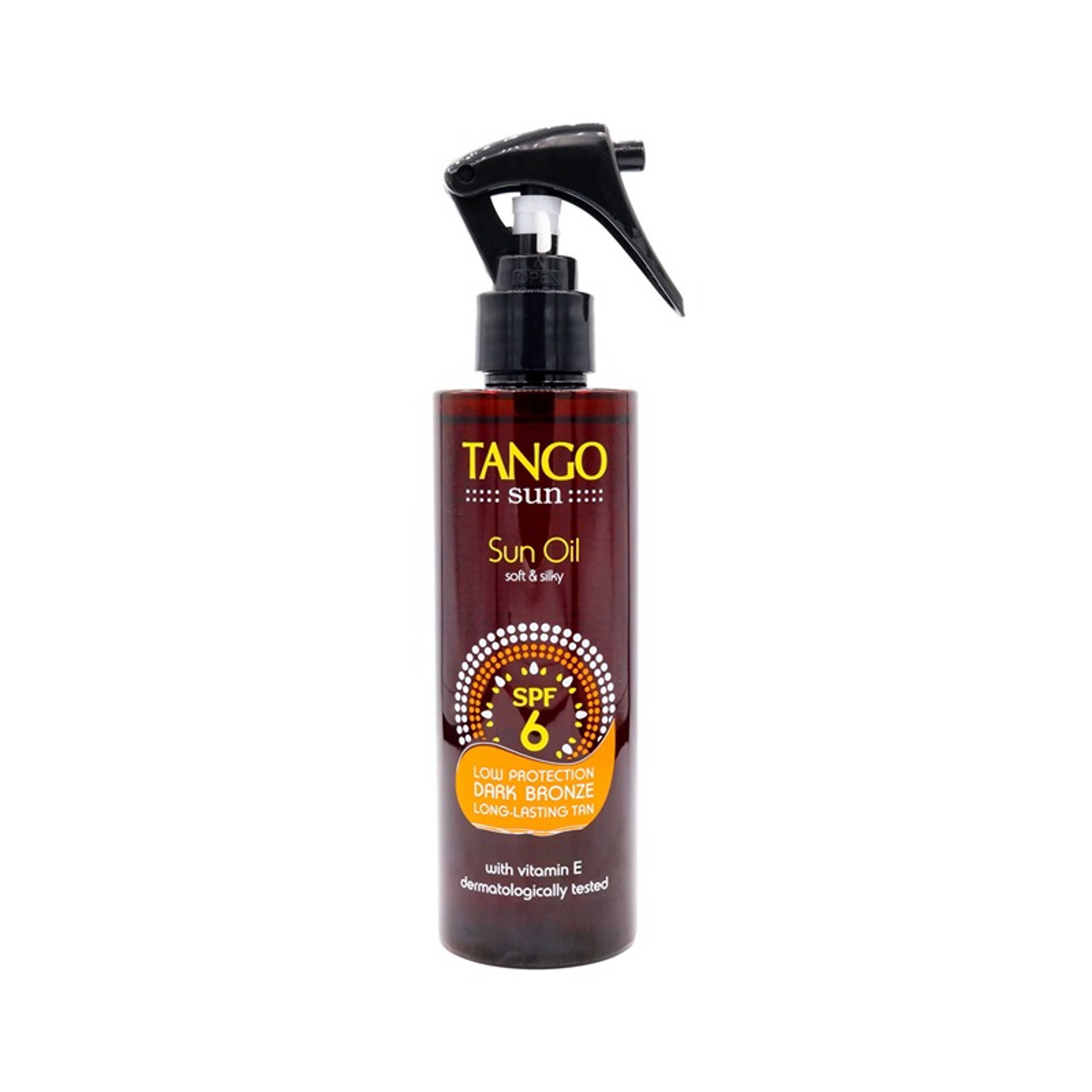 Tango-Tango Sun Oil Soft & Silk SPF 6 Dark Bronze Without Sun Protection Long Lasting Tan With Vitamin E Dermatologically Tested 200ml - Product Main Image