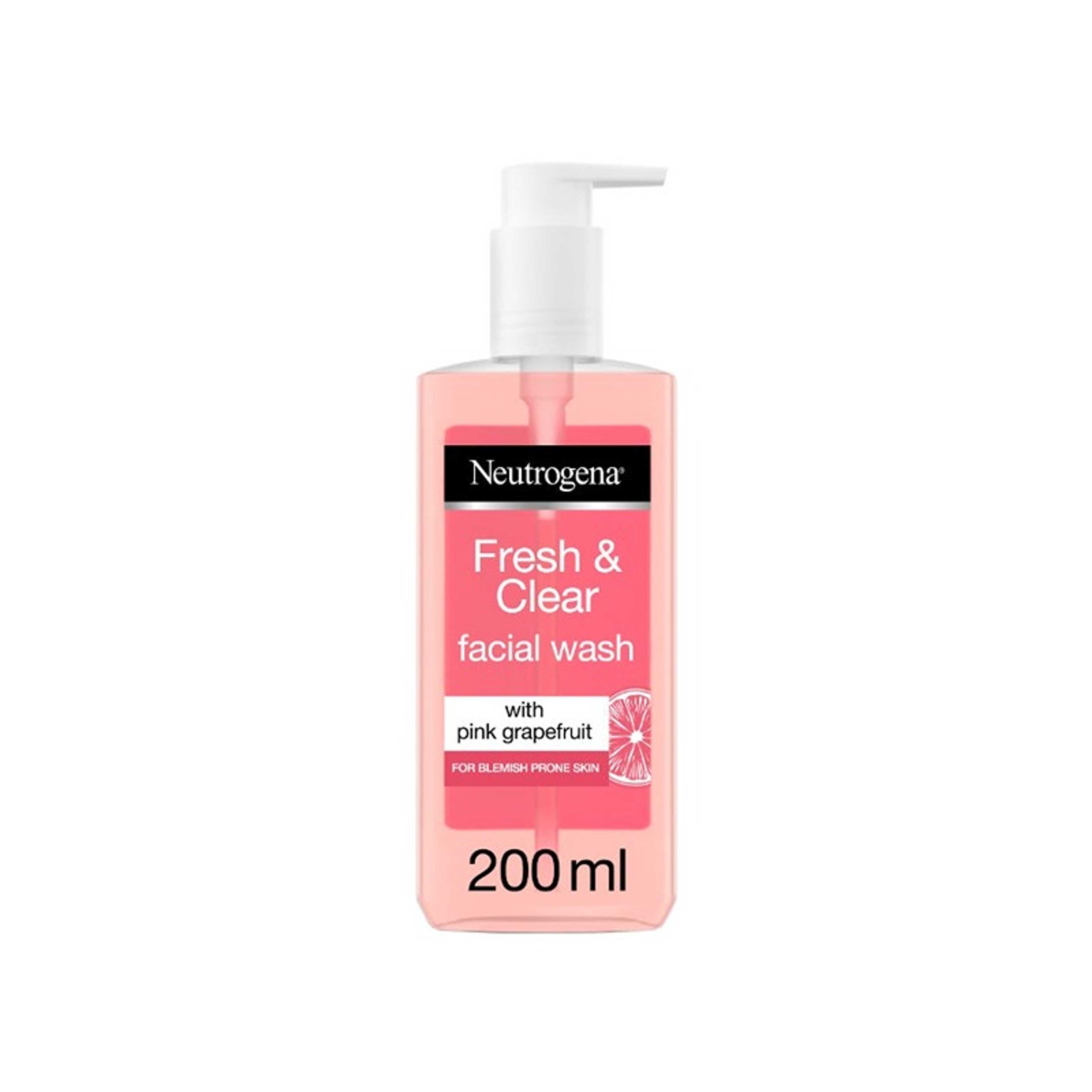 Neutrogena-Fresh And Clear Facial Wash Pink Grapefruit And Vitamin C 200ml - Product Main Image