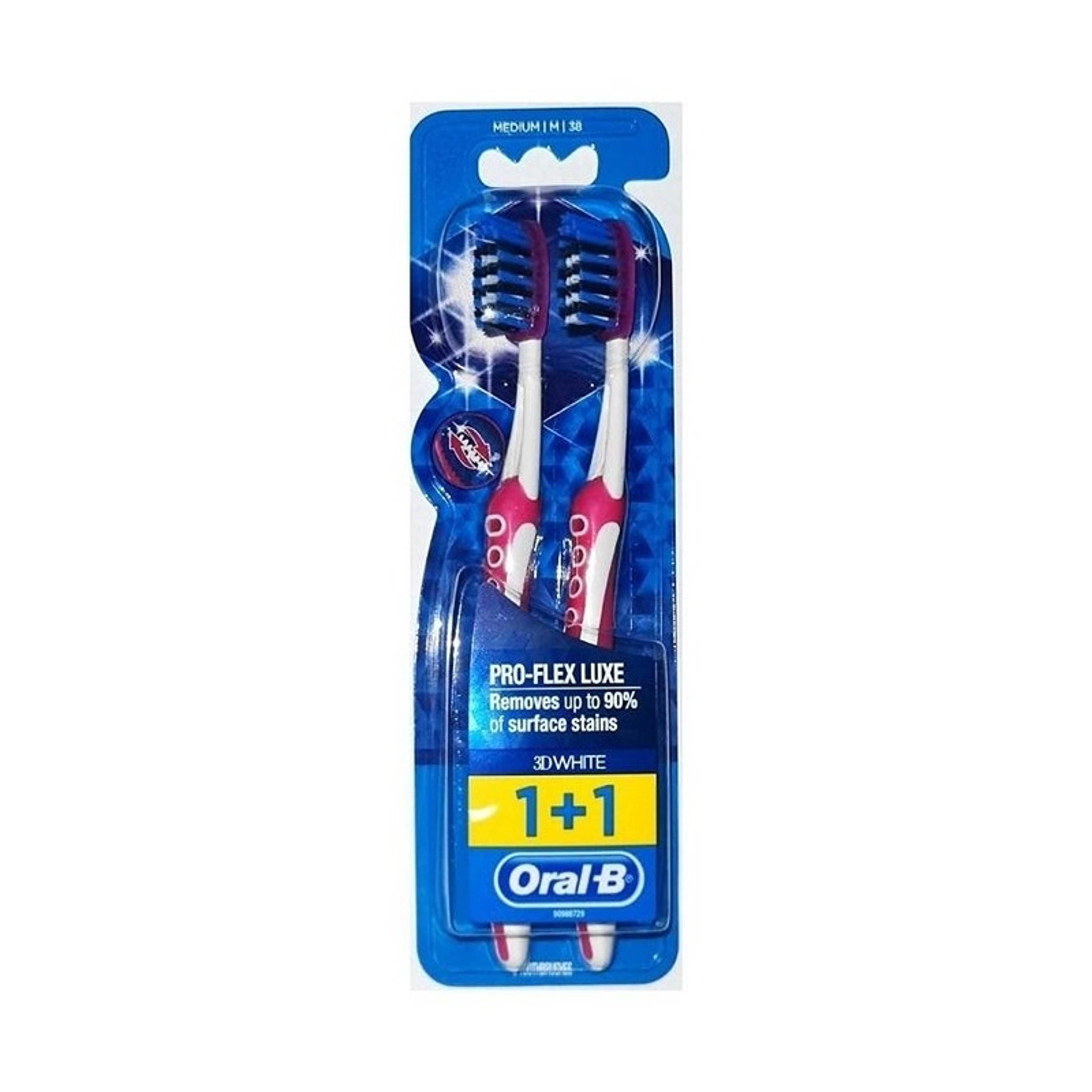 Oral-B-Pro Flex Luxe Medium Toothbrush 1+1 Multicolor - Product Main Image