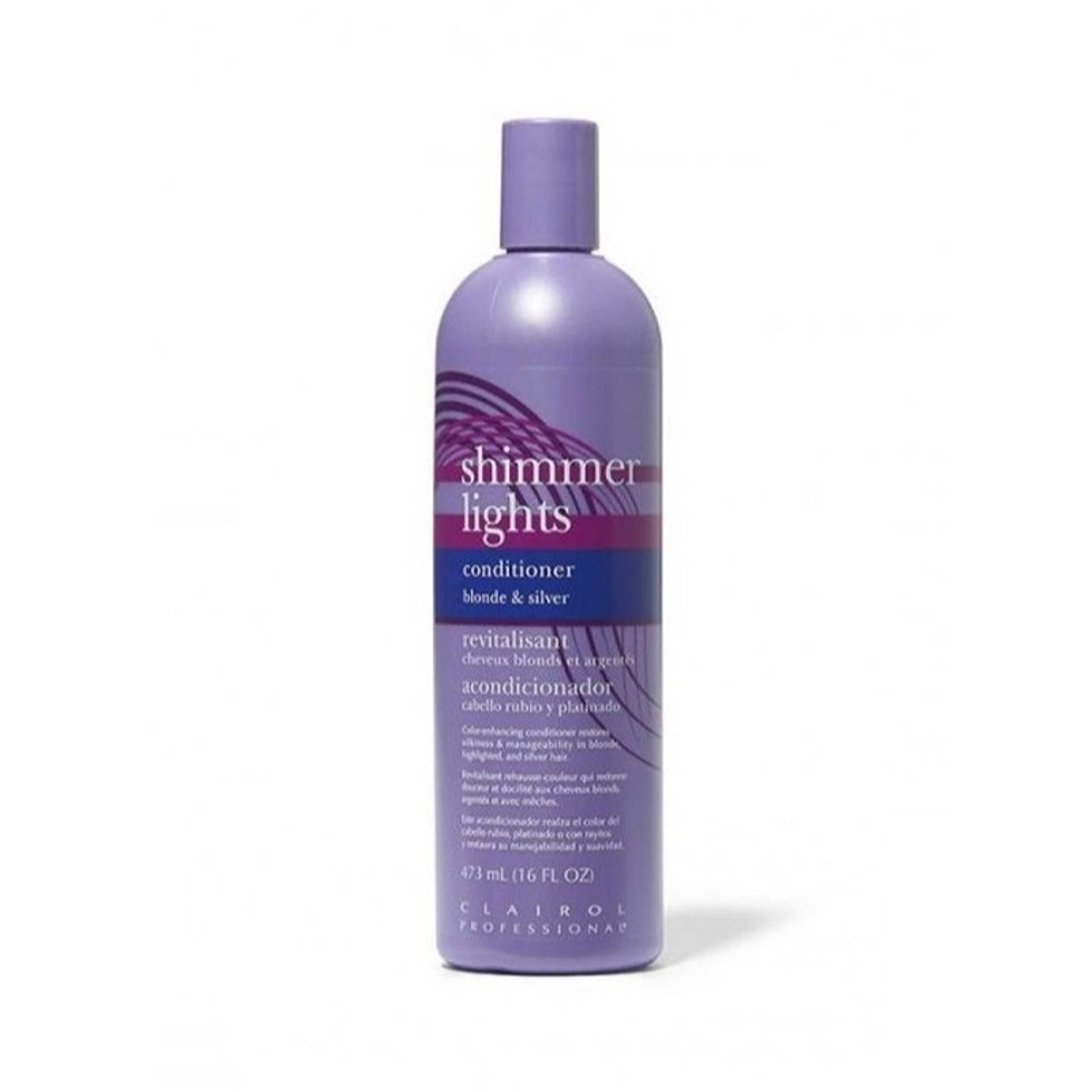 Shimmer Lights-Purple Conditioner 16 Fl Oz Neutralizes Brass & Yellow Tones For Blonde Silver Gray & Highlighted Hair - Product Main Image