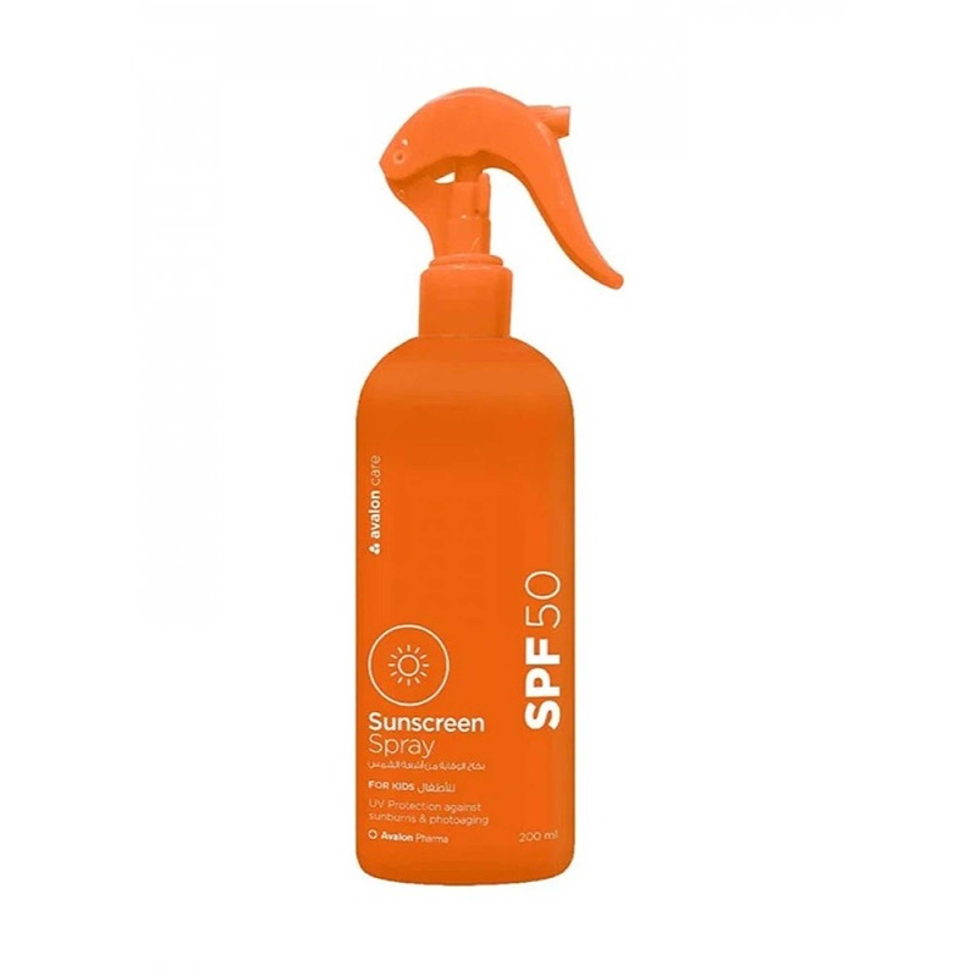 Avalon-Avalon Care Sunscreen SPF 50+ Spray For Kids - 200ml - Product Main Image