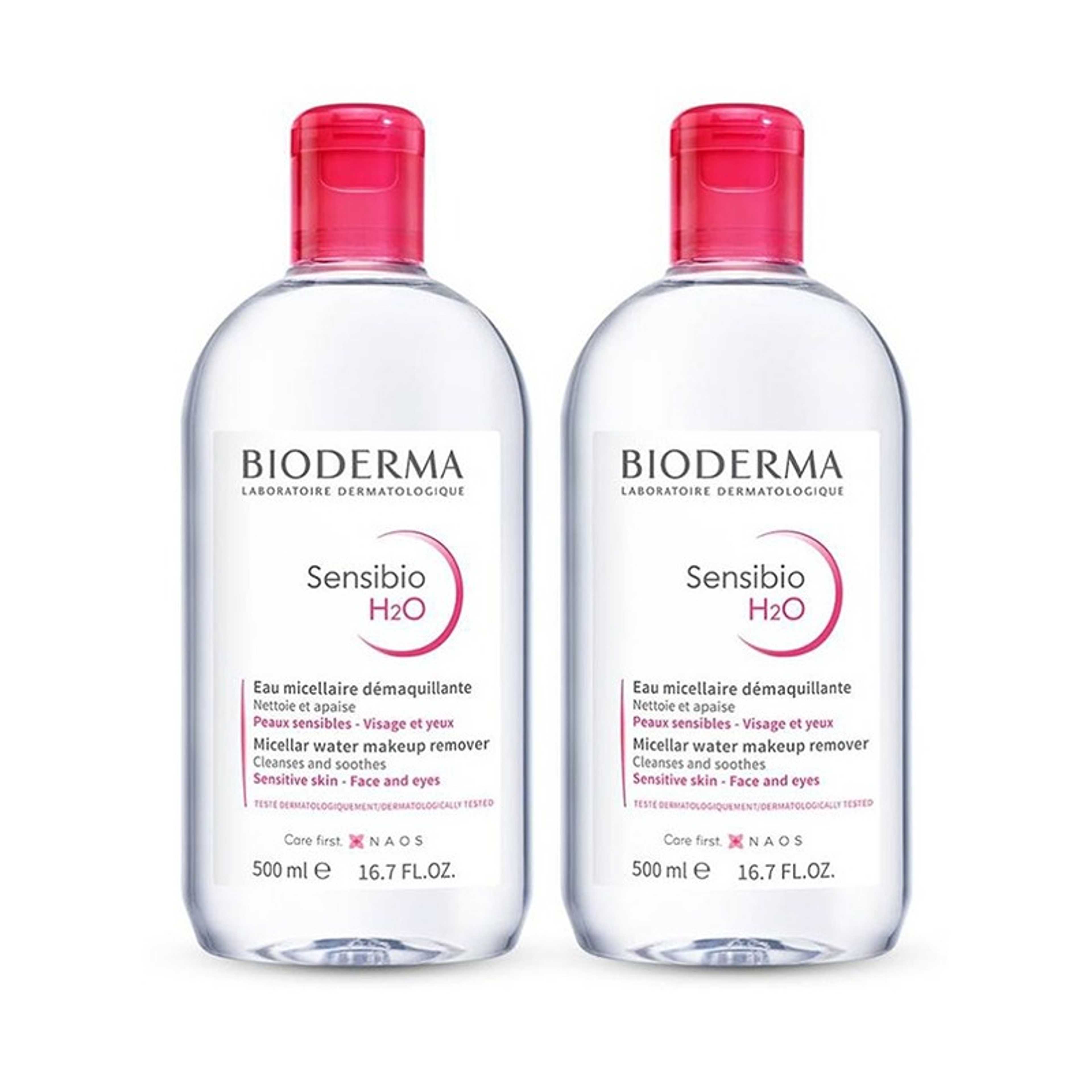 Bioderma-2-Piece Sensibio H2O Make Up Remover Set Clear - Product Main Image
