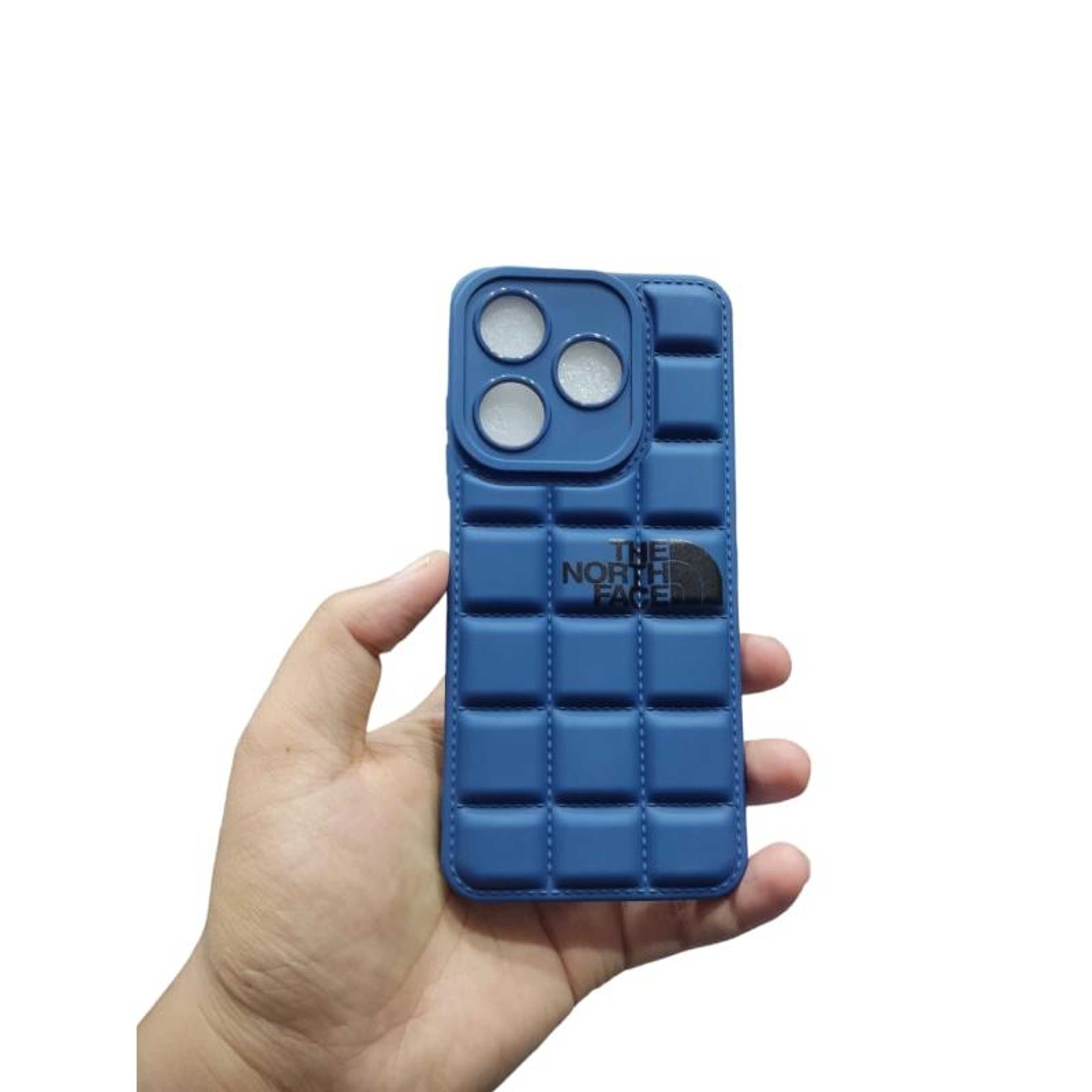 Tecno Spark 10 / Spark 10C Back Cover Soft Puffer Case Chocolate Design Camera Protection Phone Case