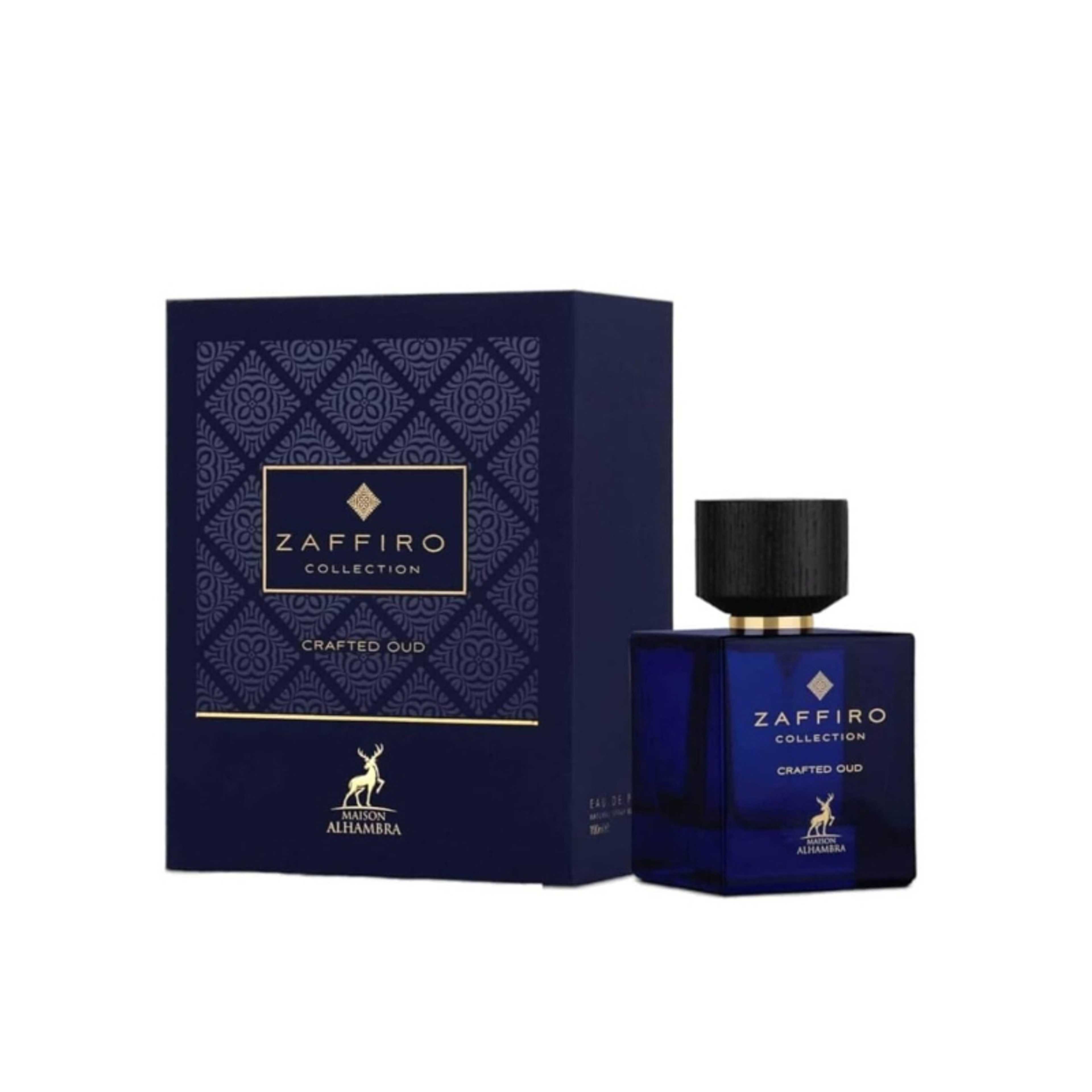 AlHambra Zaffiro Collection Crafted Oud perfumed water unisex 100ml - Product Main Image