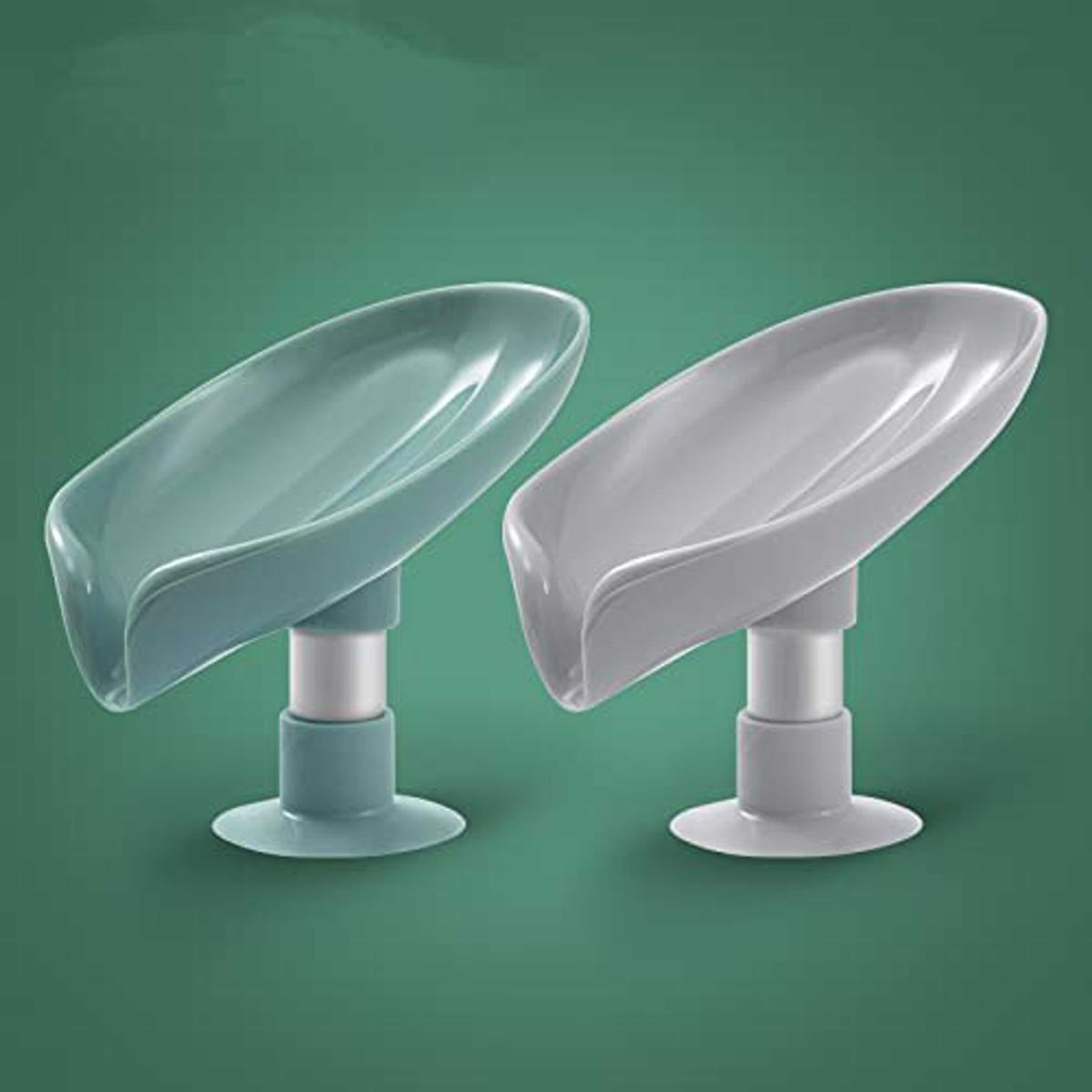 Leaf Shape Soap Holder Bathroom Shower Storage Box Punch-Free Dish Plate Tray Bathroom Soap Holder Case Supplies Gadgets