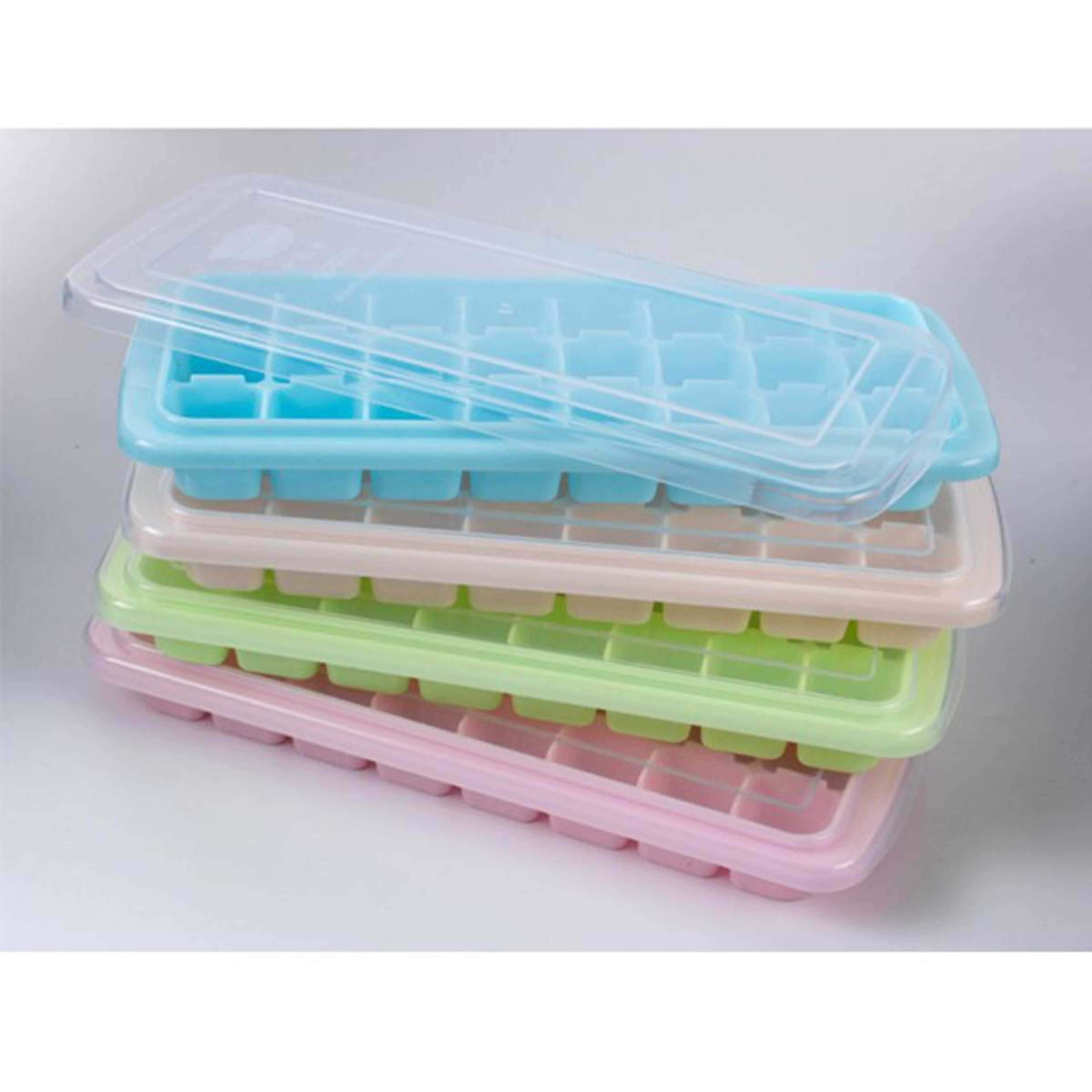 Appollo Bubble Ice Tray with Lid - Pack of 2 Ice Cube Tray, Soft Plastic Ice Tray With PP Lid, Flexible Ice Cube Trays For Freezer onesta goods DD75