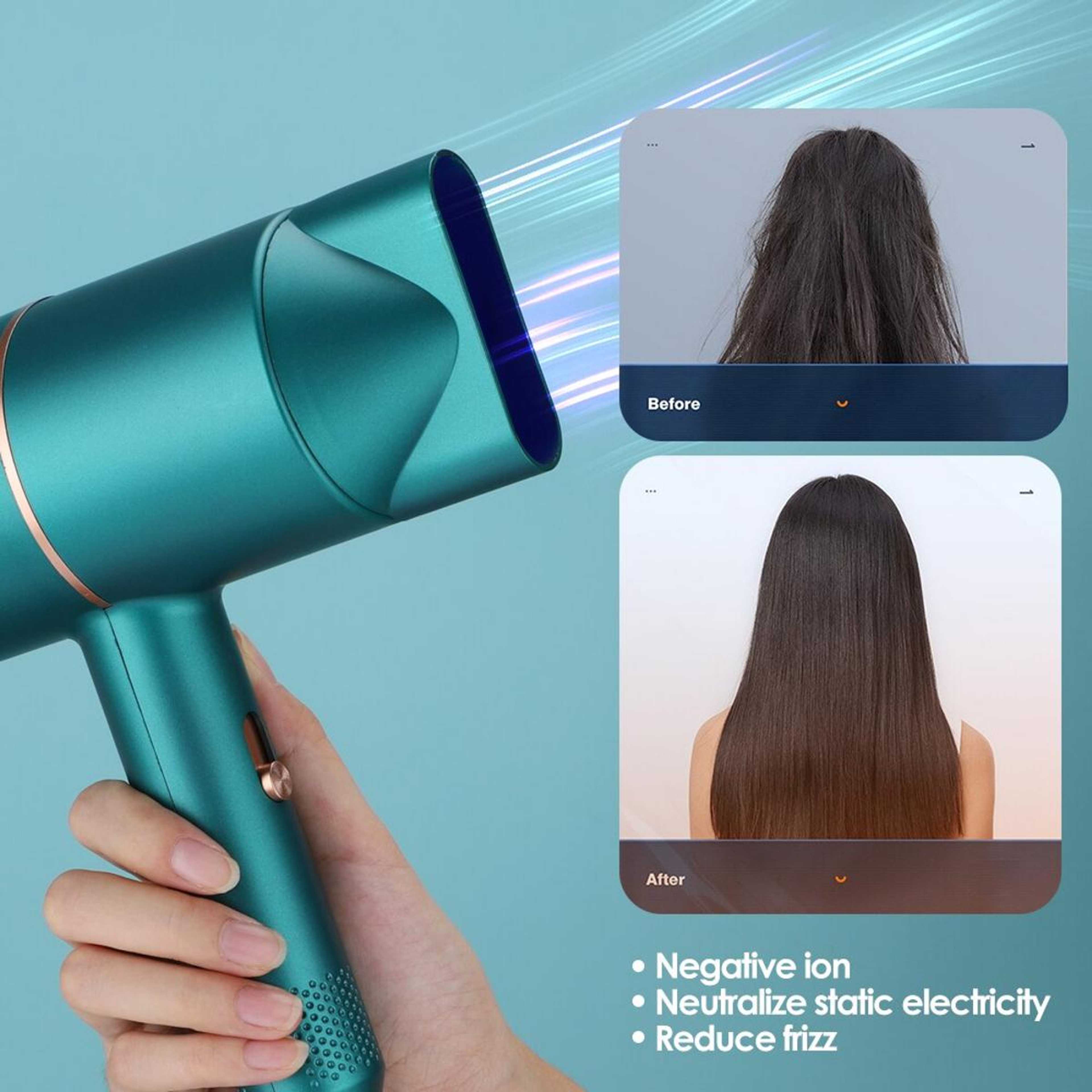 Hair Dryer for women - Professional Ionic blow dryer - multicolor