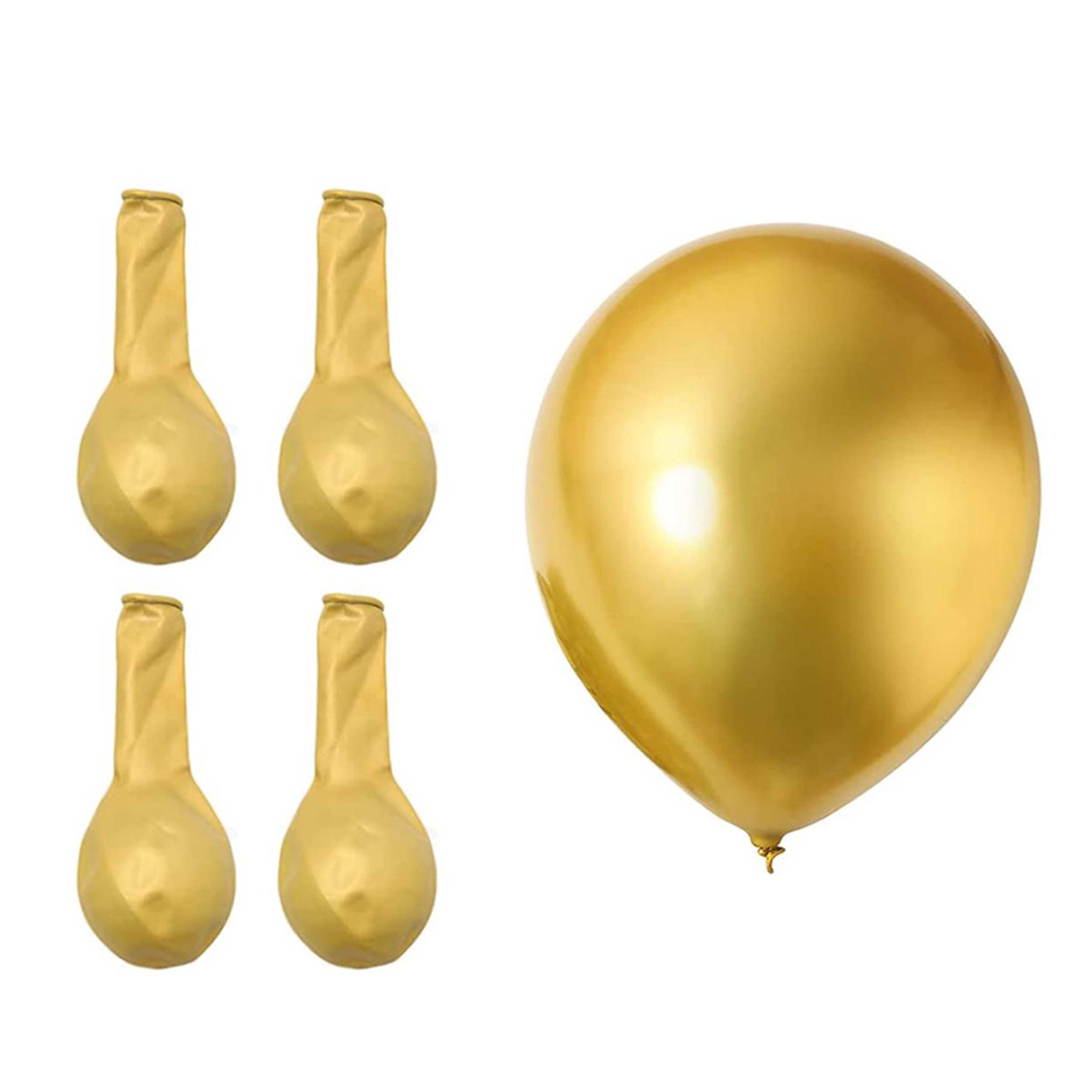 14 Pcs Golden Confetti Decorative Party Balloons Set