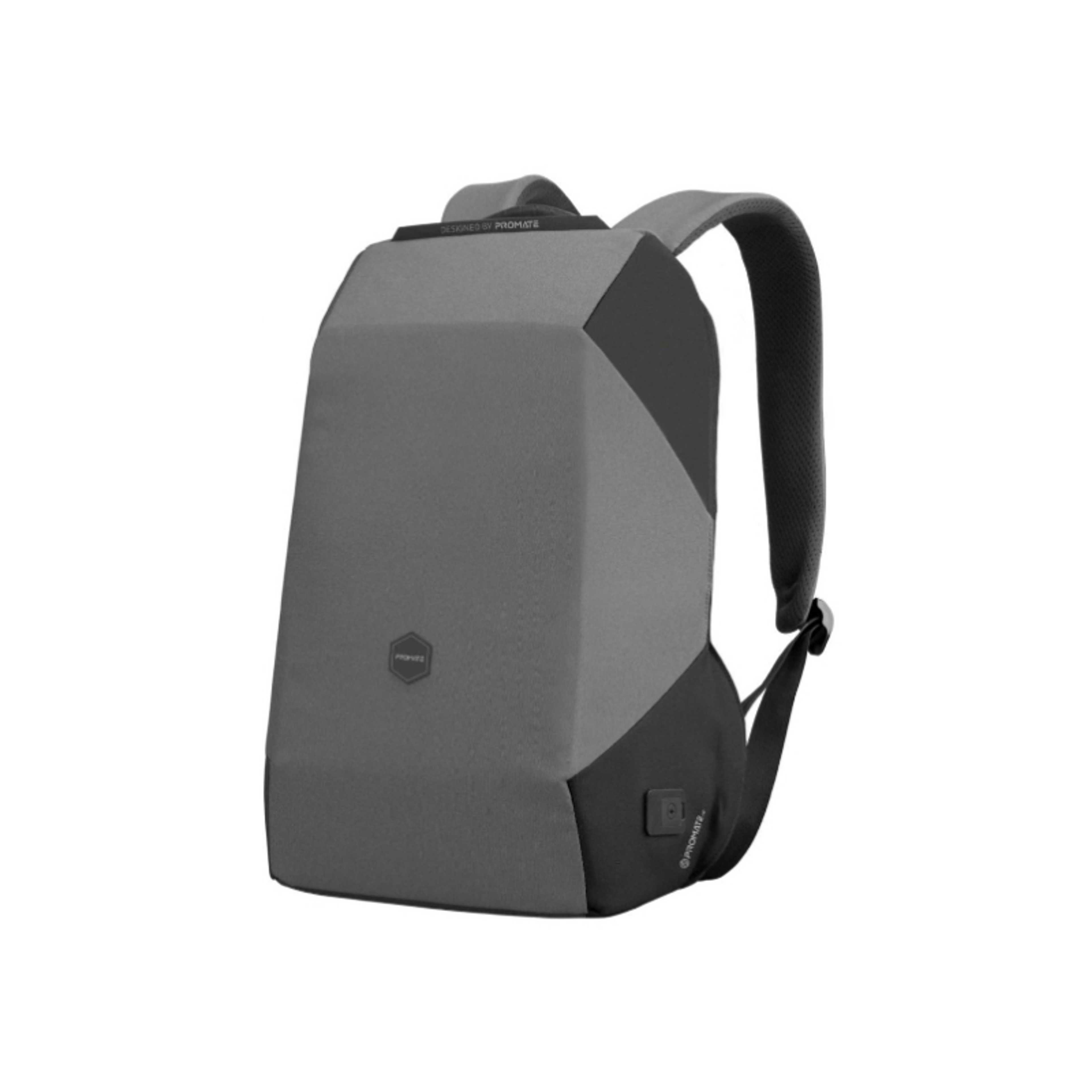 Promate Laptop Backpack 15.6 Inch, Adjustable Recycled with Anti-Theft Design, Water Resistance, USB Charging Port and Adjustable Padded Strap , UrbanPack-BP - Product Main Image