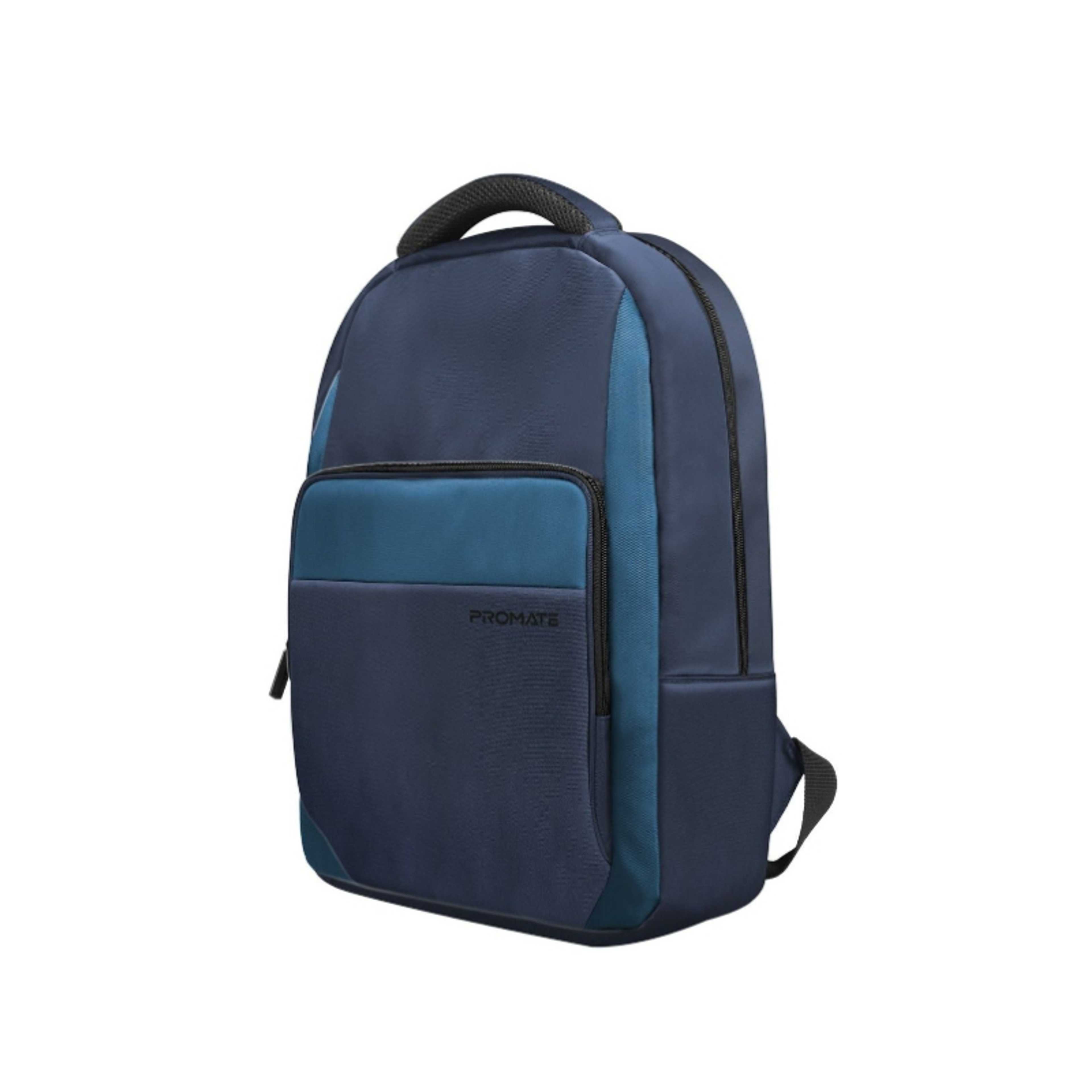 Promate Travel Laptop Backpack, Premium Durable with Multiple Spacious Compartments, Water-Resistance, Mesh Padded Strap, for 15.6-inch Laptops, Tablets, Limber-BP.Blue - Product Main Image