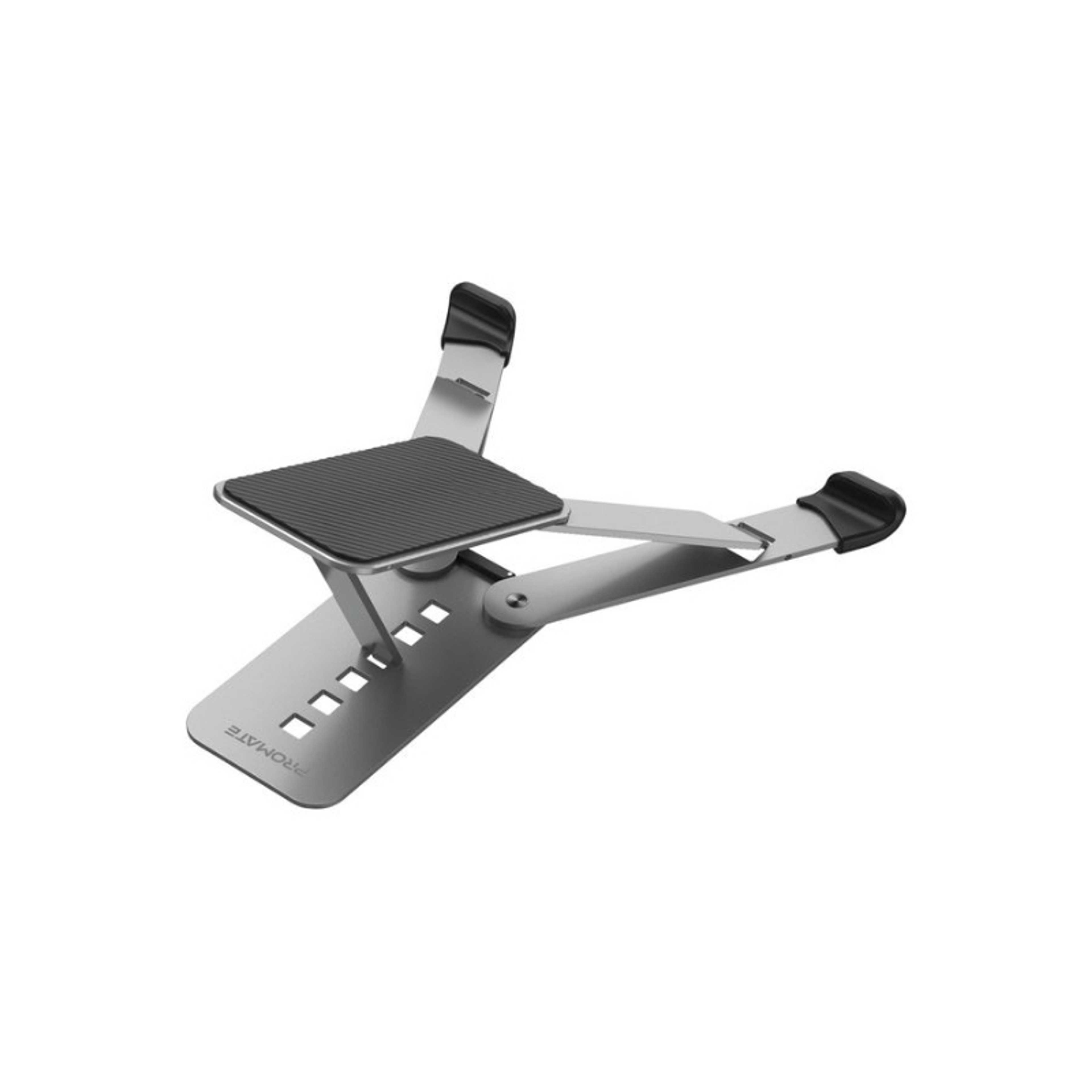 Laptop Stand Ergonomic Aluminum With Multi-Level Anti-Slip Pads Grey - Product Main Image