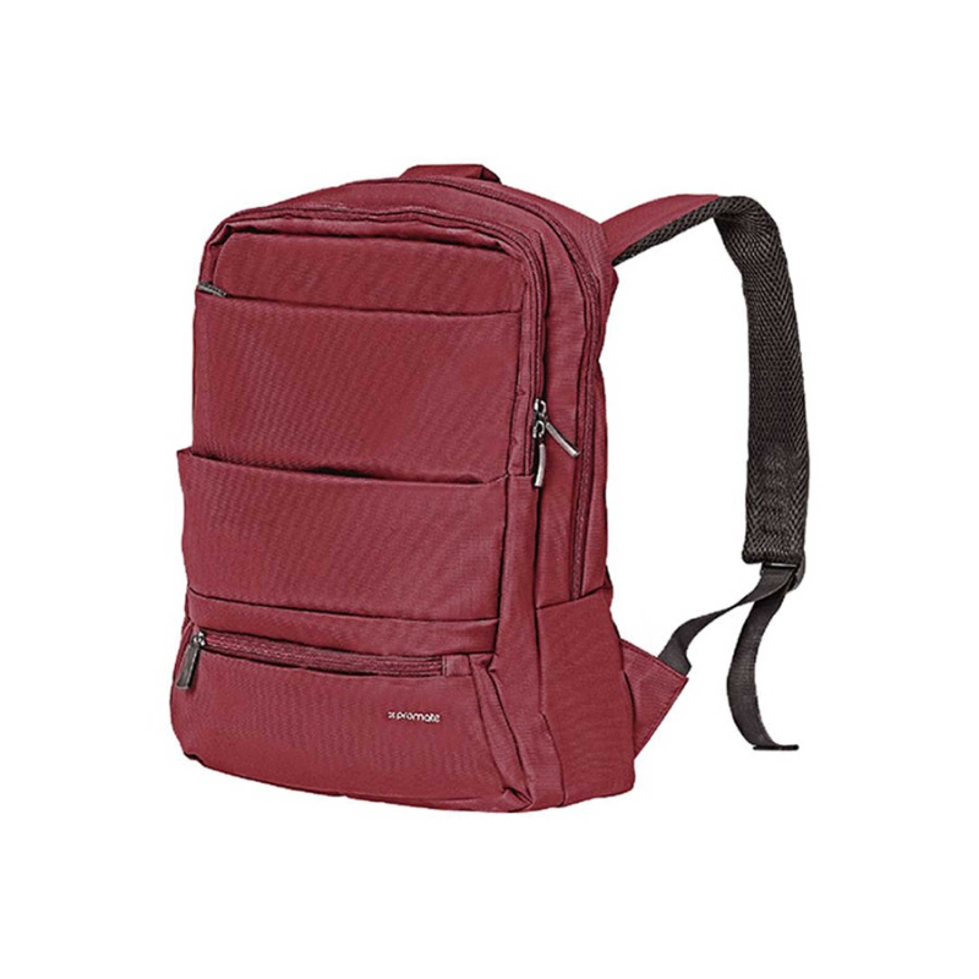 Laptop Backpack, Slim Lightweight Dual Pocket Water Resistance Backpack with Multiple Compartment and Anti-Theft Pocket for 15.6 Inch Laptops, Tablets, Documents Red Red - Product Main Image