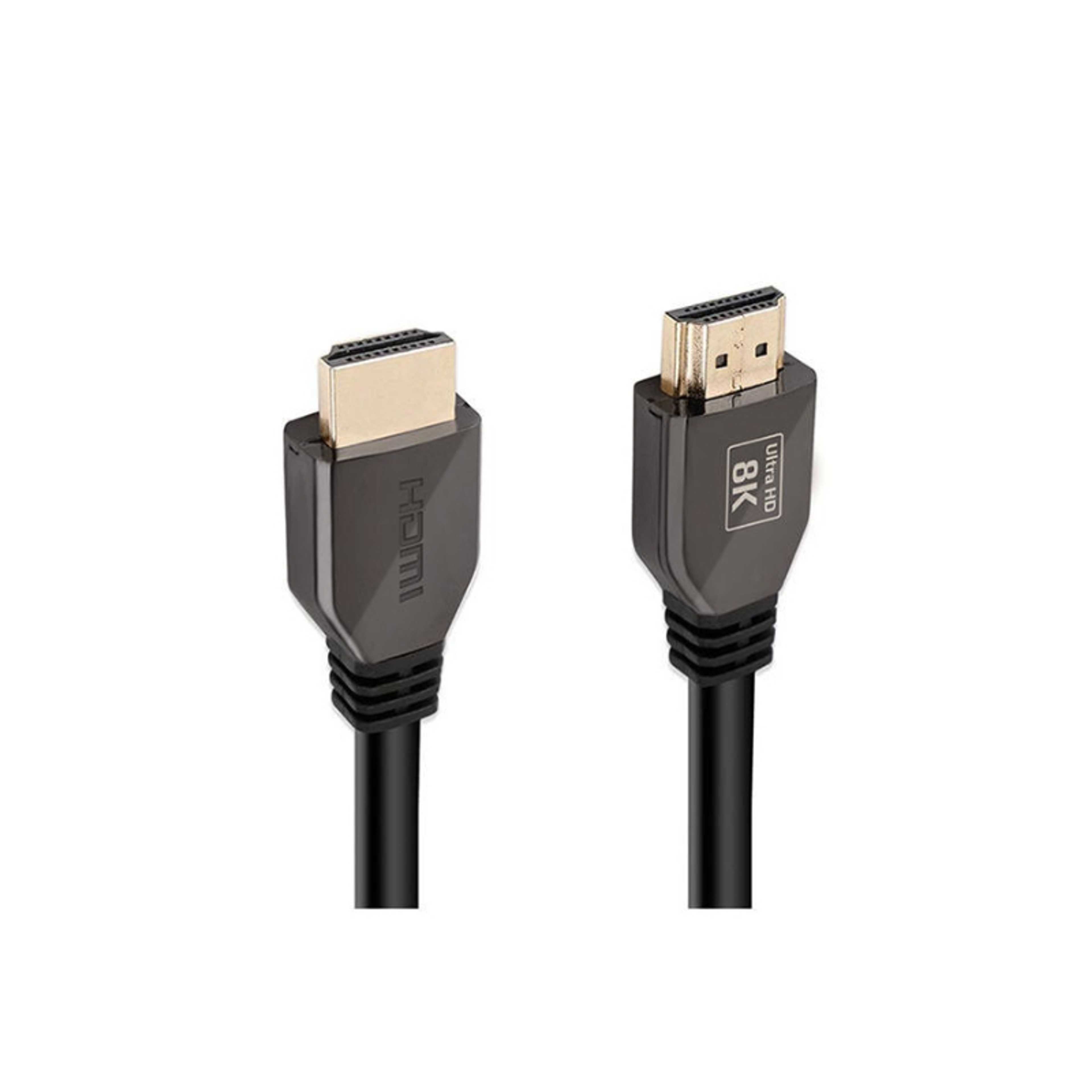 Promate HDMI Cable 8K 3 Meter, High-Speed Cable with 48Gbps Transfer Speed, 3D Support, Tangle-Free Cord and Enhanced Audio Return Channel (eARC) for Apple TV, Netflix, ProLink8K-300 Black - Product Main Image
