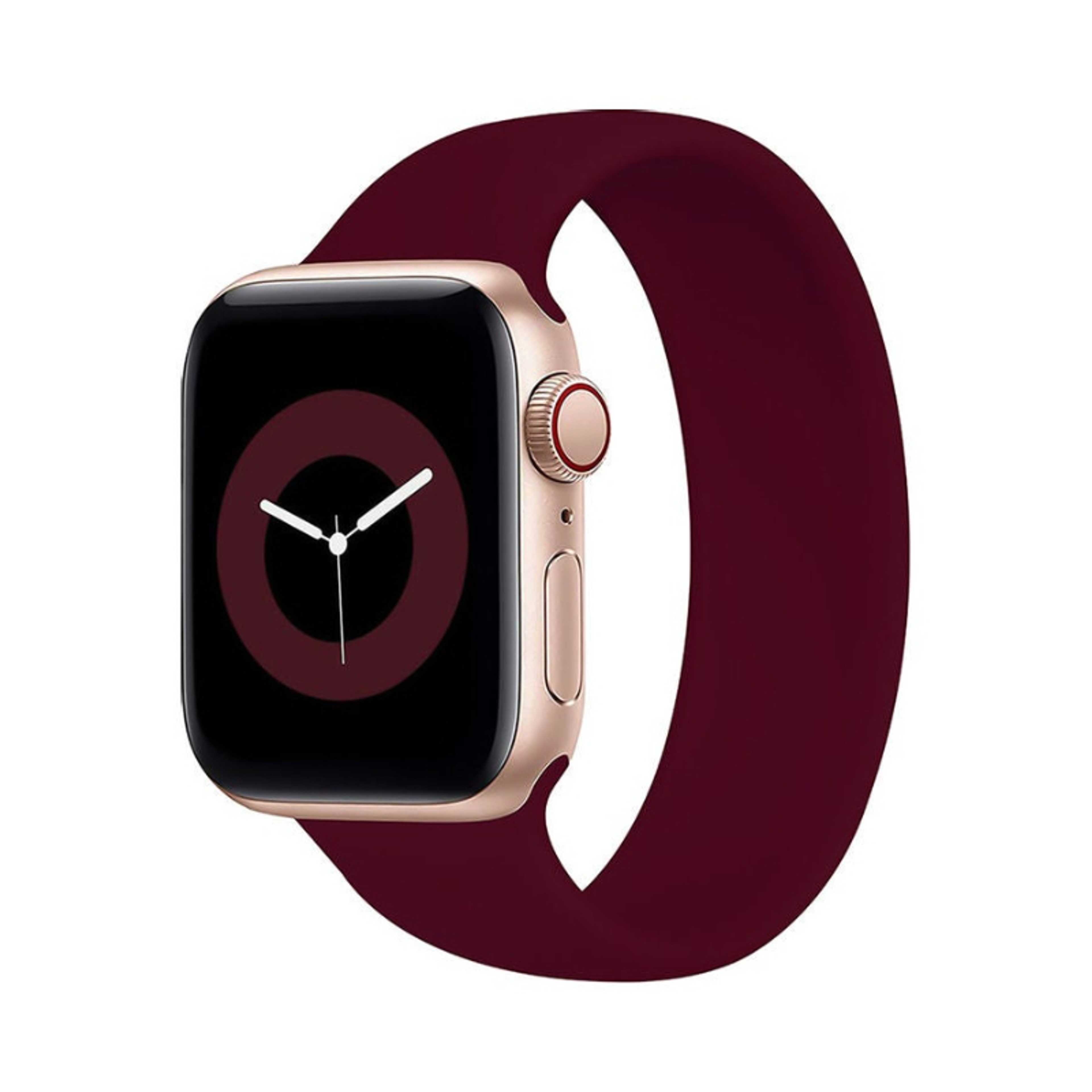Replacement Band For Apple Watch 1/2/3/4/5/6/SE 42mm/44mm Red - Product Main Image