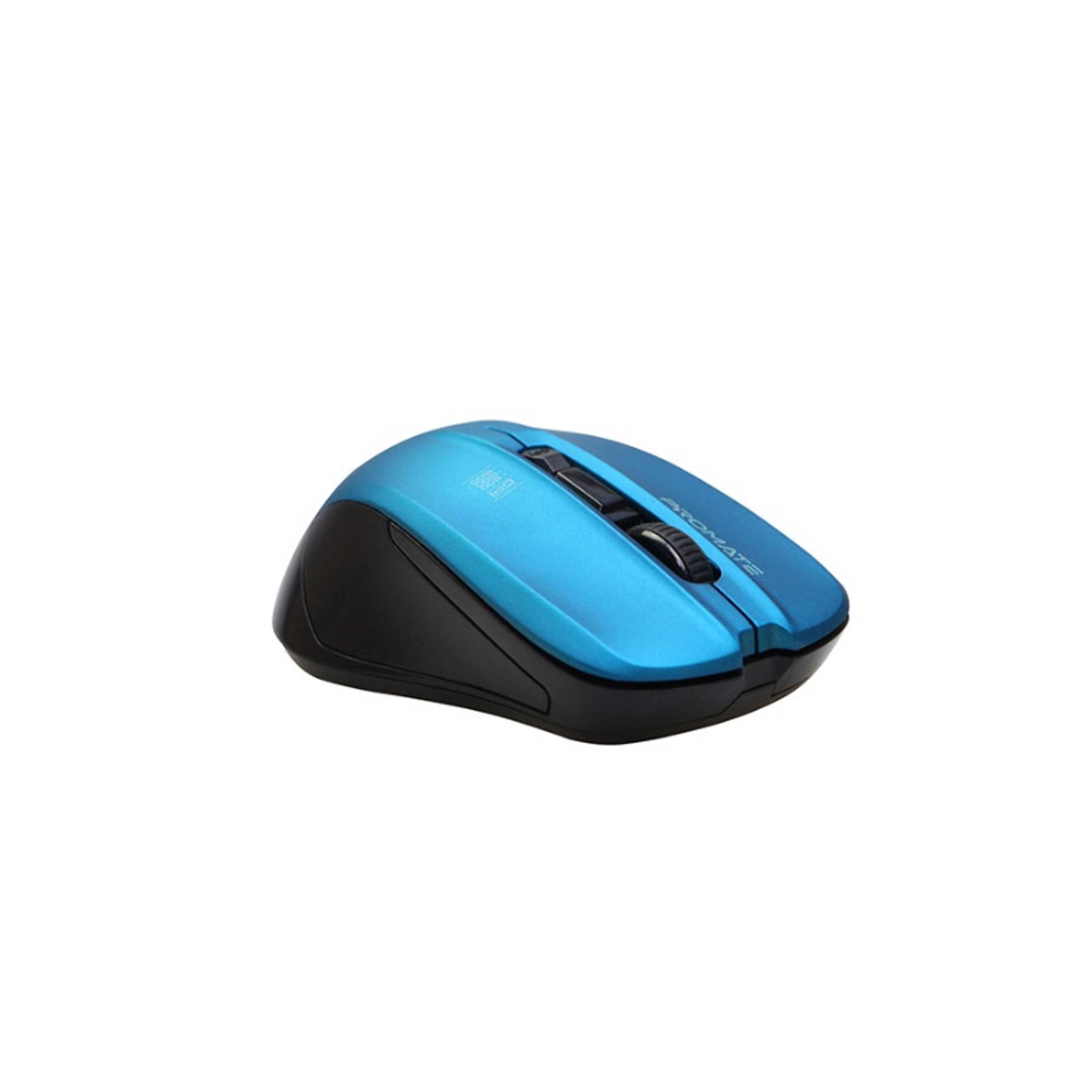 Ambidextrous 2.4Ghz High-Precision Optical Mouse with 10m Range, Nano USB Receiver, 1600DPI DPI Switch and 4 Programmable Buttons Blue - Product Main Image