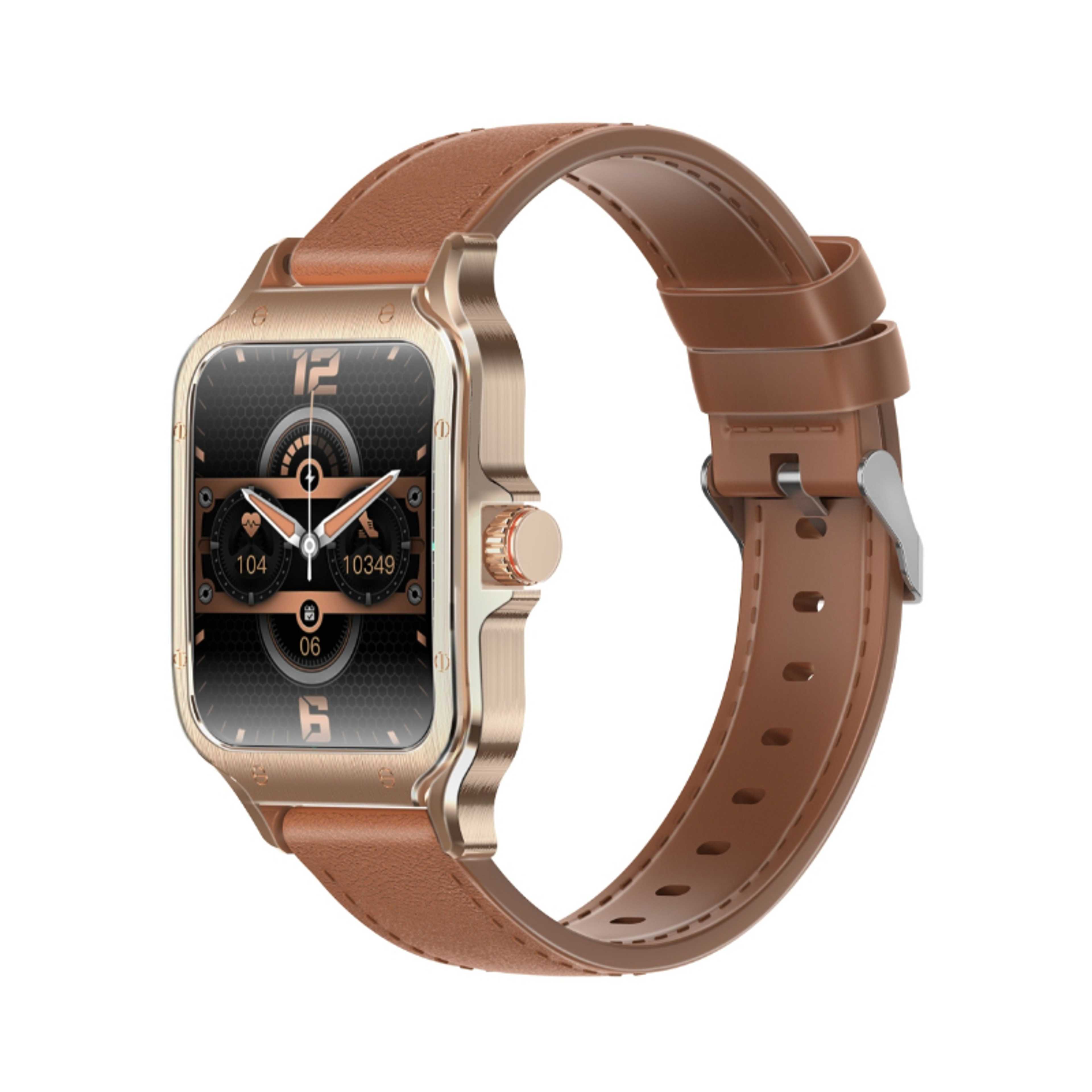 Bluetooth Smart Watch IP68 Waterproof , 1.78" Curved Screen, Li-Polymer Battery Lasts Up to 10 Days on a Single Charge, 100+ Sports Modes Gold - Product Main Image