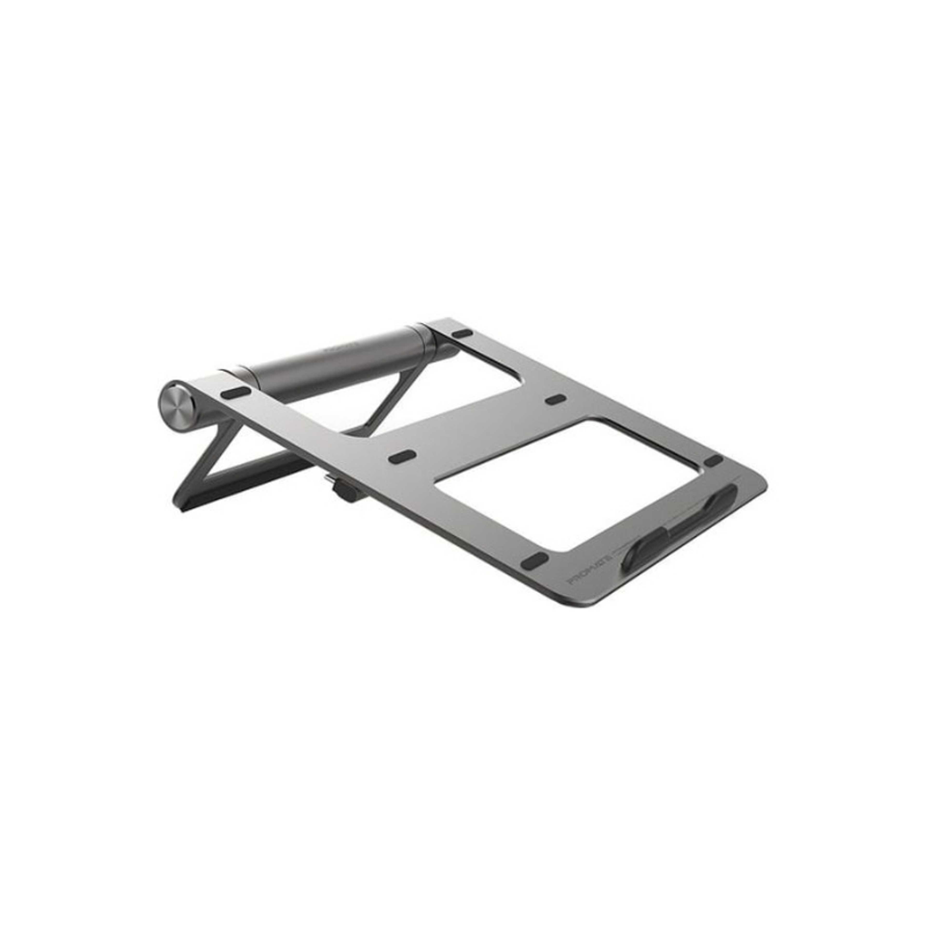 Aluminum Laptop Stand With 9-In-1 Detachable USB-C Desk Hub Stand Primebase-C black - Product Main Image