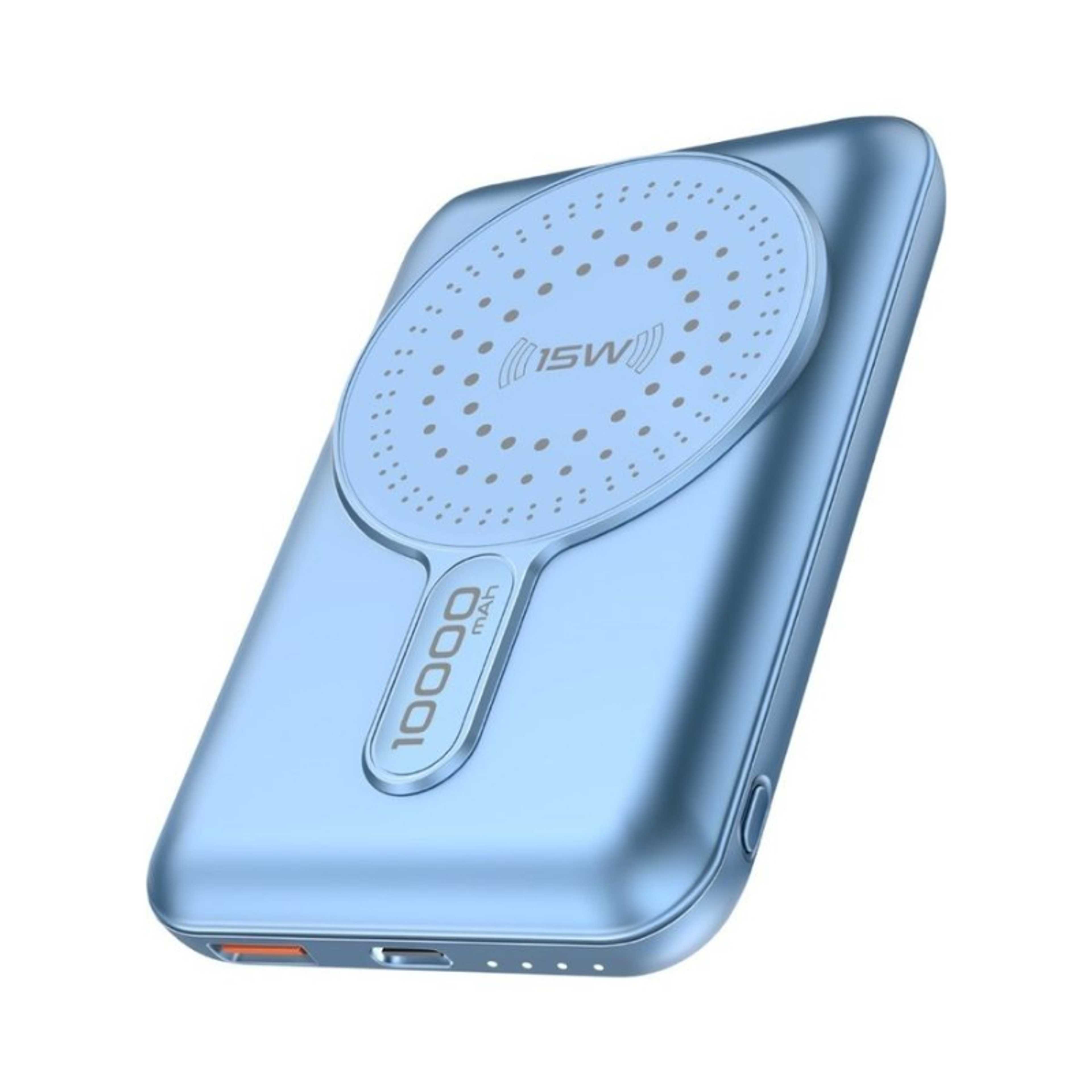 10000mAh 15W SuperCharge MagSafe Wireless Charging Power Bank 20W PD, and Quick charge 3.0 port Blue - Product Main Image
