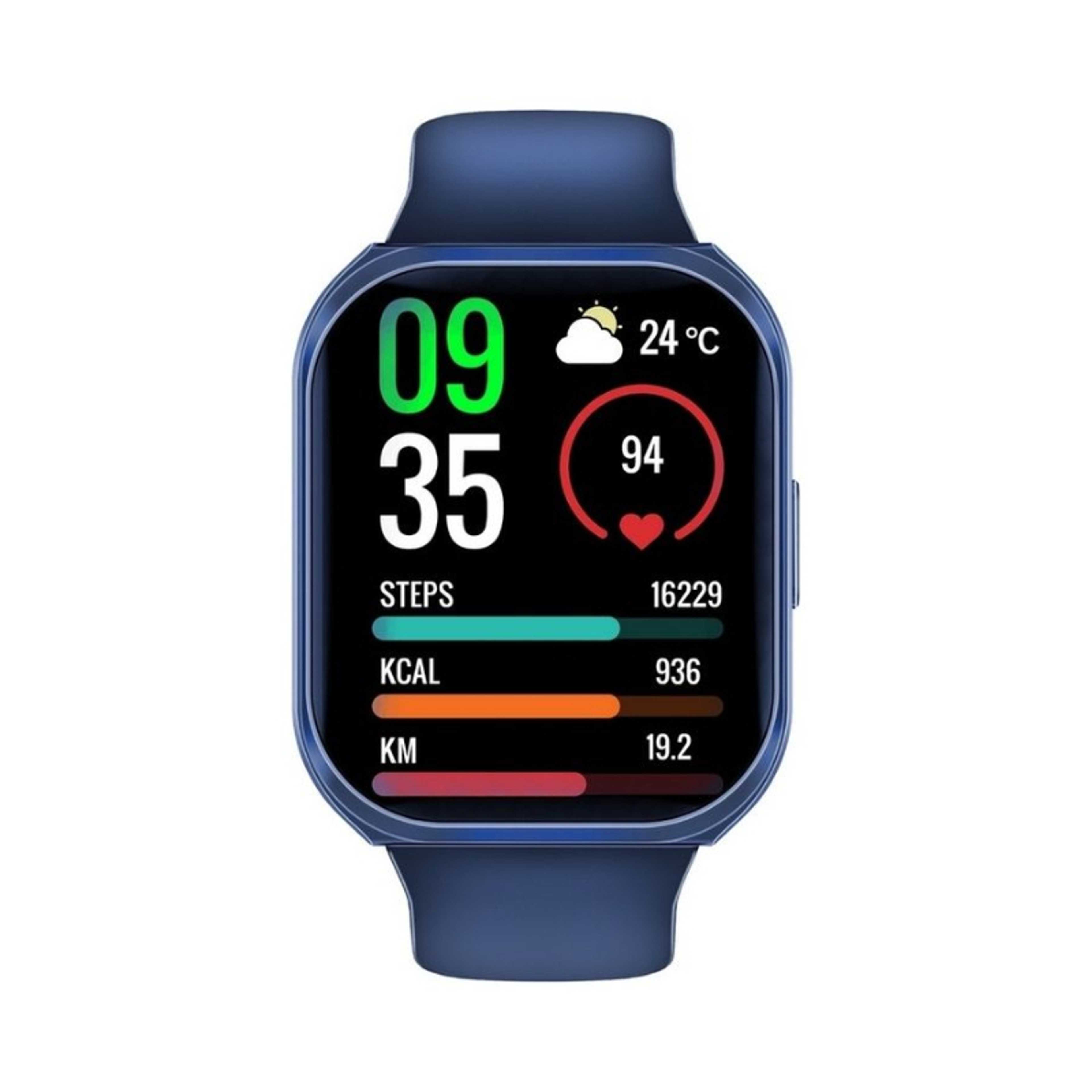 280 mAh Smart Watch, Premium Bluetooth 3.0 + Ble 5.2 Health Fitness Tracker With 2-Inch Tft Display, 7 Day Battery Life, 110+ Sports Modes And Ip68 Water Resistance For Iphone 14,15, Galaxy S23, Xwatch-Tf2 Blue - Product Main Image