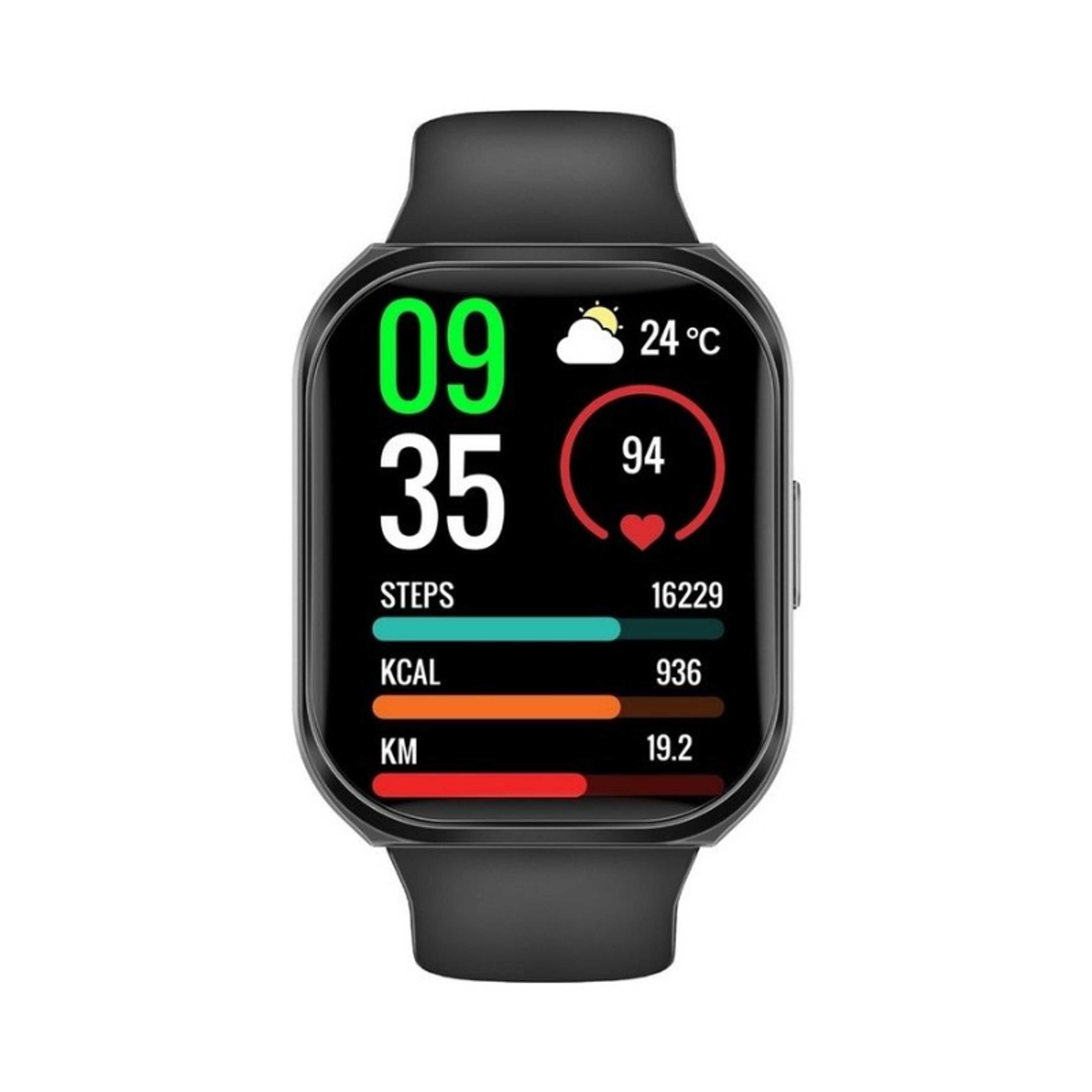 280 mAh Smart Watch, Premium Bluetooth 3.0 + Ble 5.2 Health Fitness Tracker With 2-Inch Tft Display, 7 Day Battery Life, 110+ Sports Modes And Ip68 Water Resistance For Iphone 14,15 Galaxy S23, Xwatch-Tf2 Black - Product Main Image