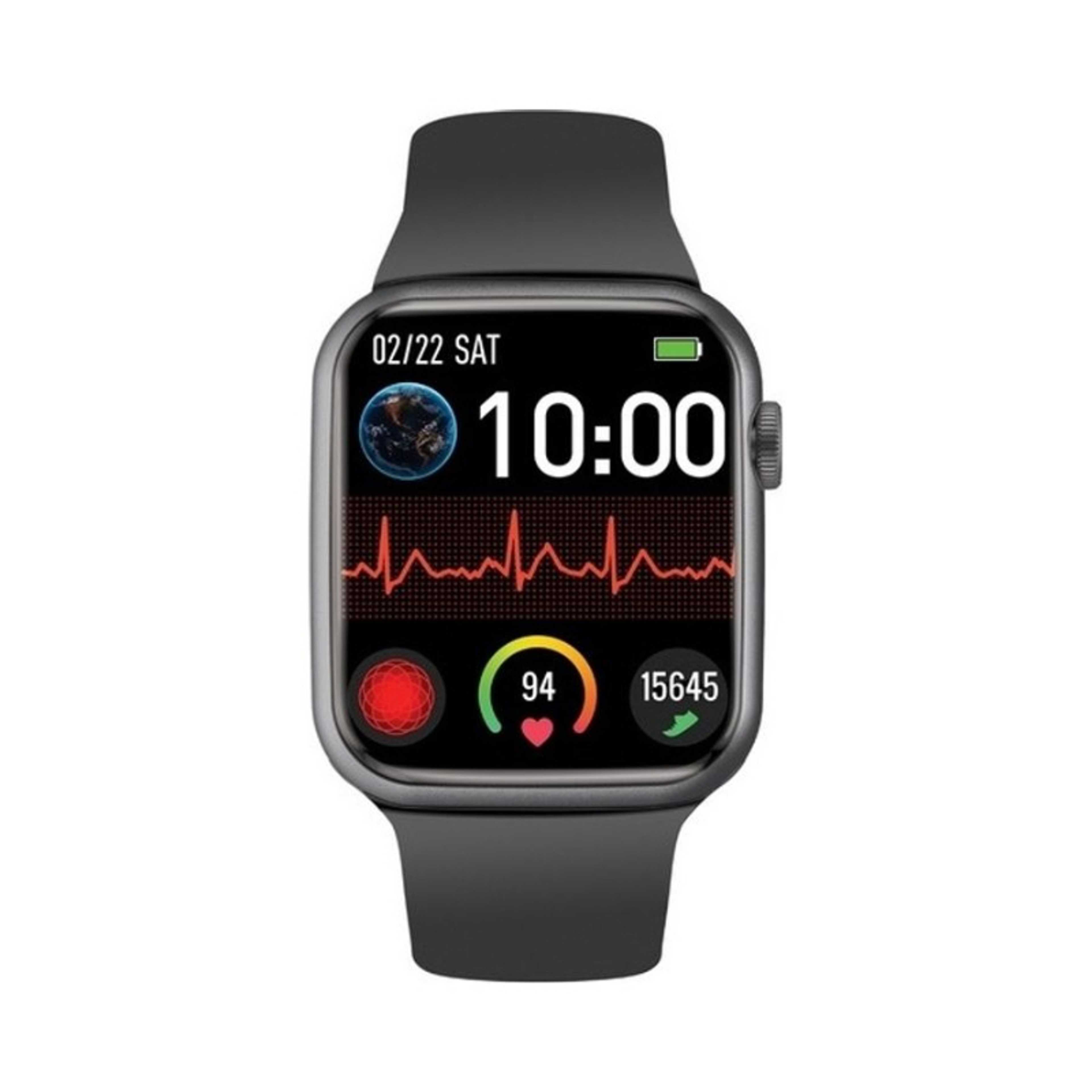 Smart Watch, Bluetooth 5.1 Health and Fitness Tracker with 1.9” TFT Display, 10-15 Day Battery Life, 100 Watch Faces, 30 Sports Modes and IP67 Water Resistance for iPhone 14, Galaxy S22, XWatch-B19 Graphite - Product Main Image